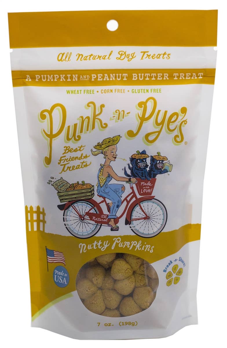 PUNK N PYE'S Best Friends Treats - Punk N Pye's Nutty Pumpkins  Dog Treats