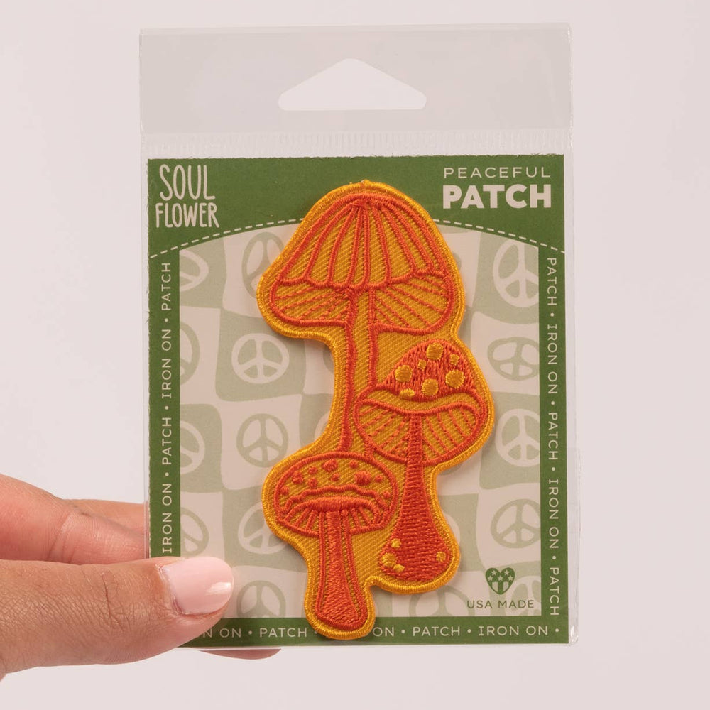 
                  
                    Soul Flower - Retro Mushrooms Iron-On Patch - Embroidered Patches
                  
                