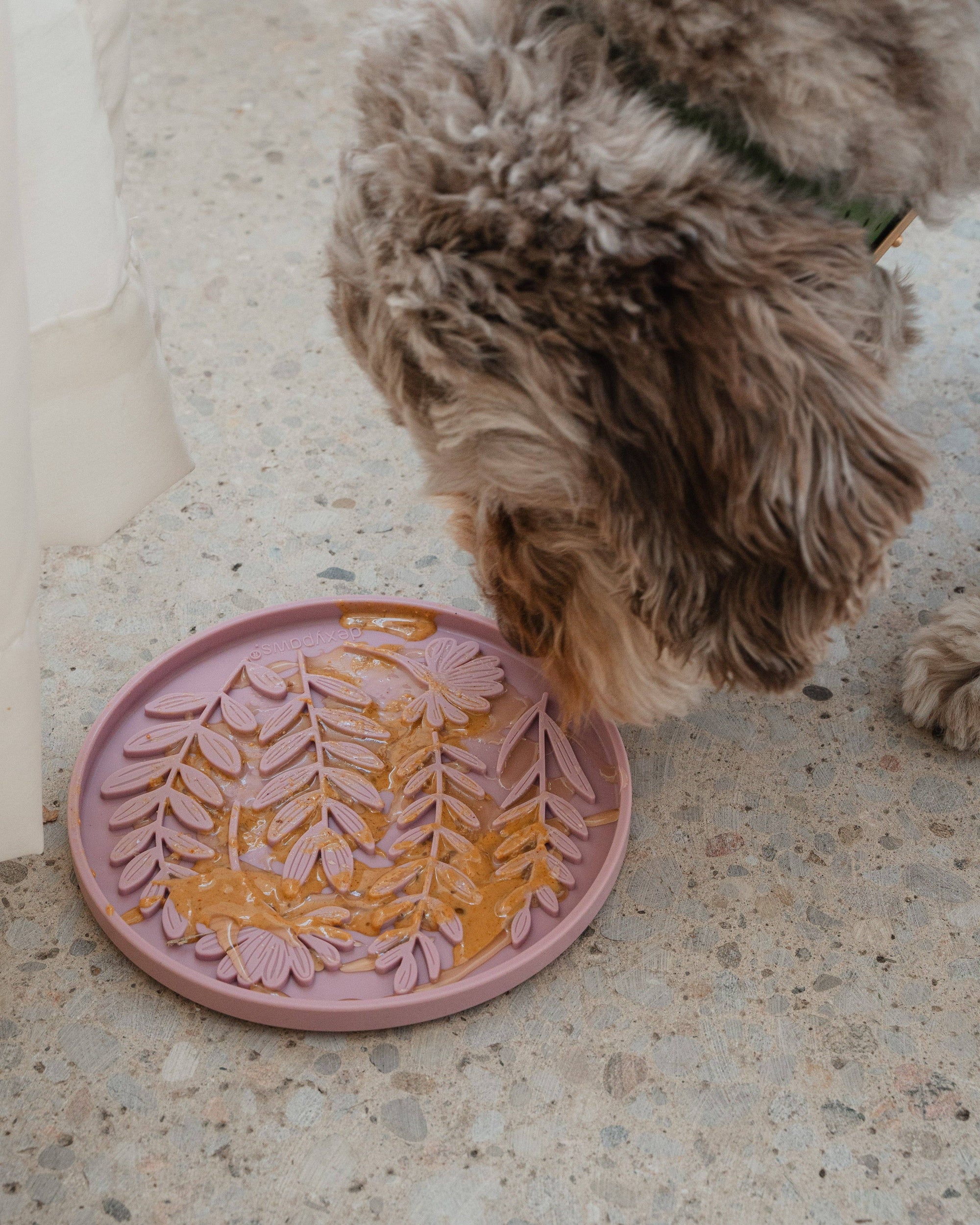 dexypaws - Blush Pink Garden Enrichment Lick Mat