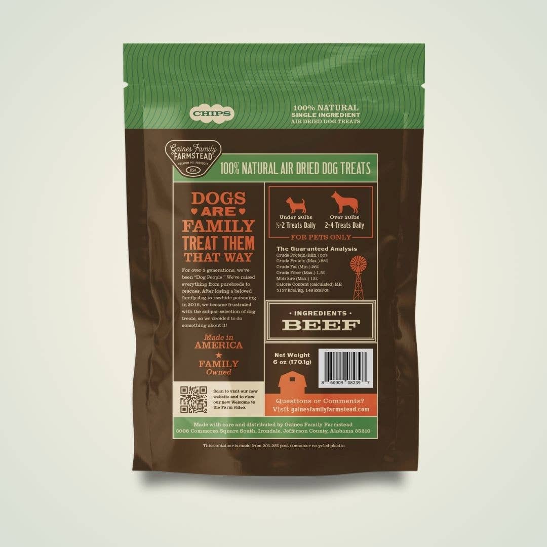 Gaines Family Farmstead - Beef Chips (6oz)