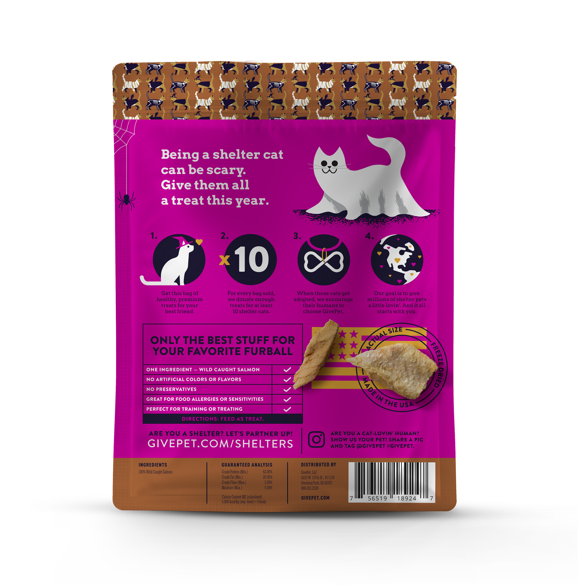 GivePet - GivePet Magic Paw-tion Halloween Freeze-Dried  Cat Treats