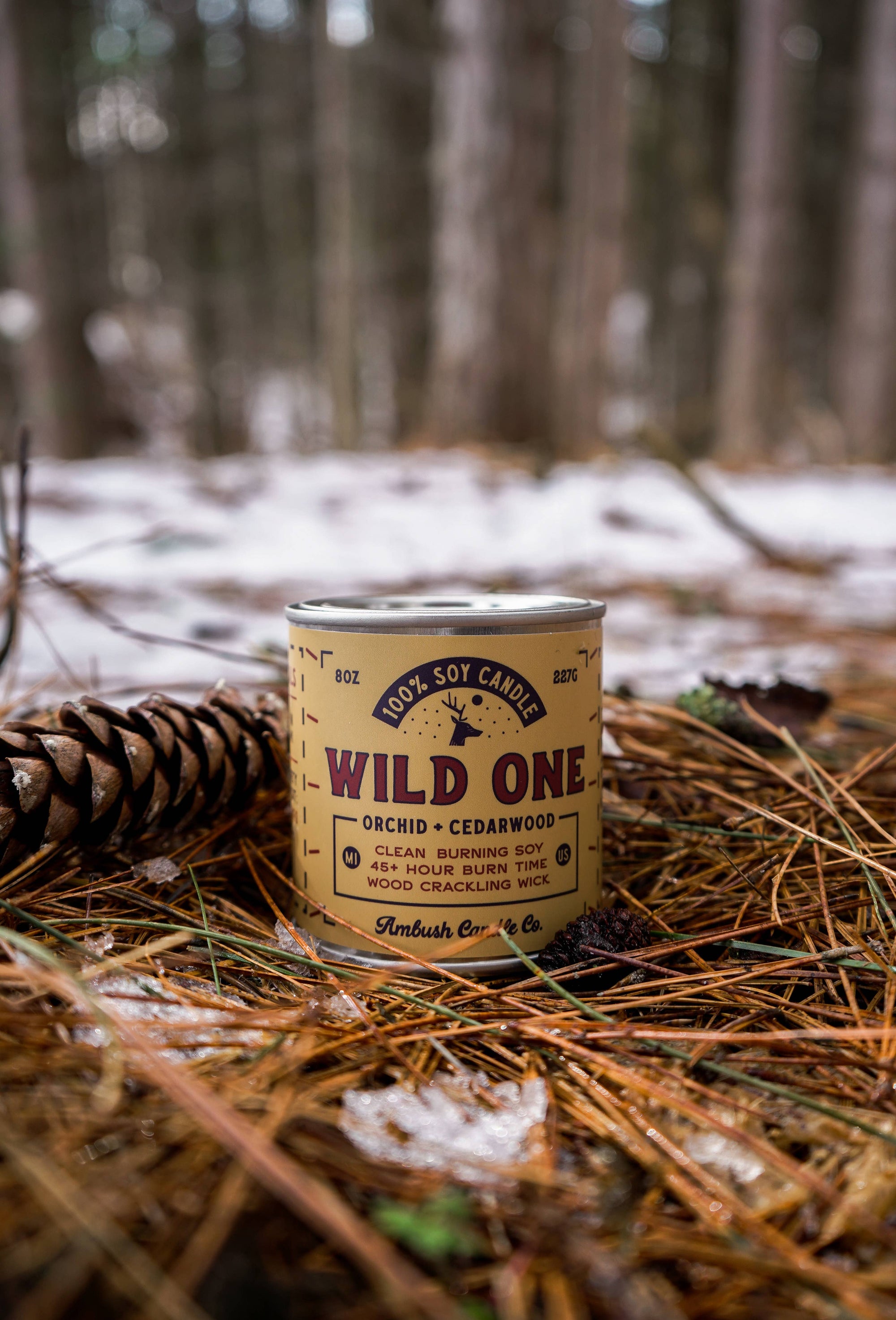 Ambush Candle Co. - Wild One | Orchid + Cedarwood 8oz Soy Candle