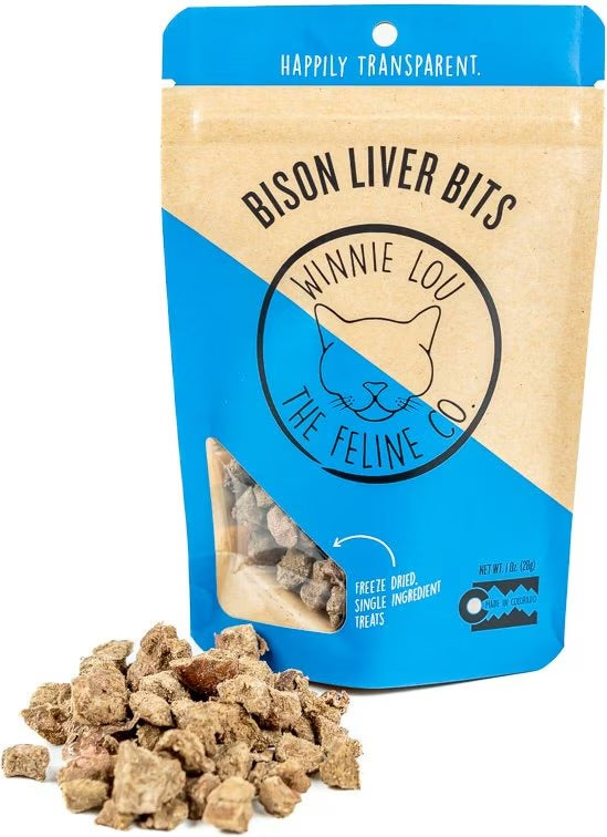 Winnie Lou | Bison Liver Bits Freeze-Dried Cat Treats (1oz)