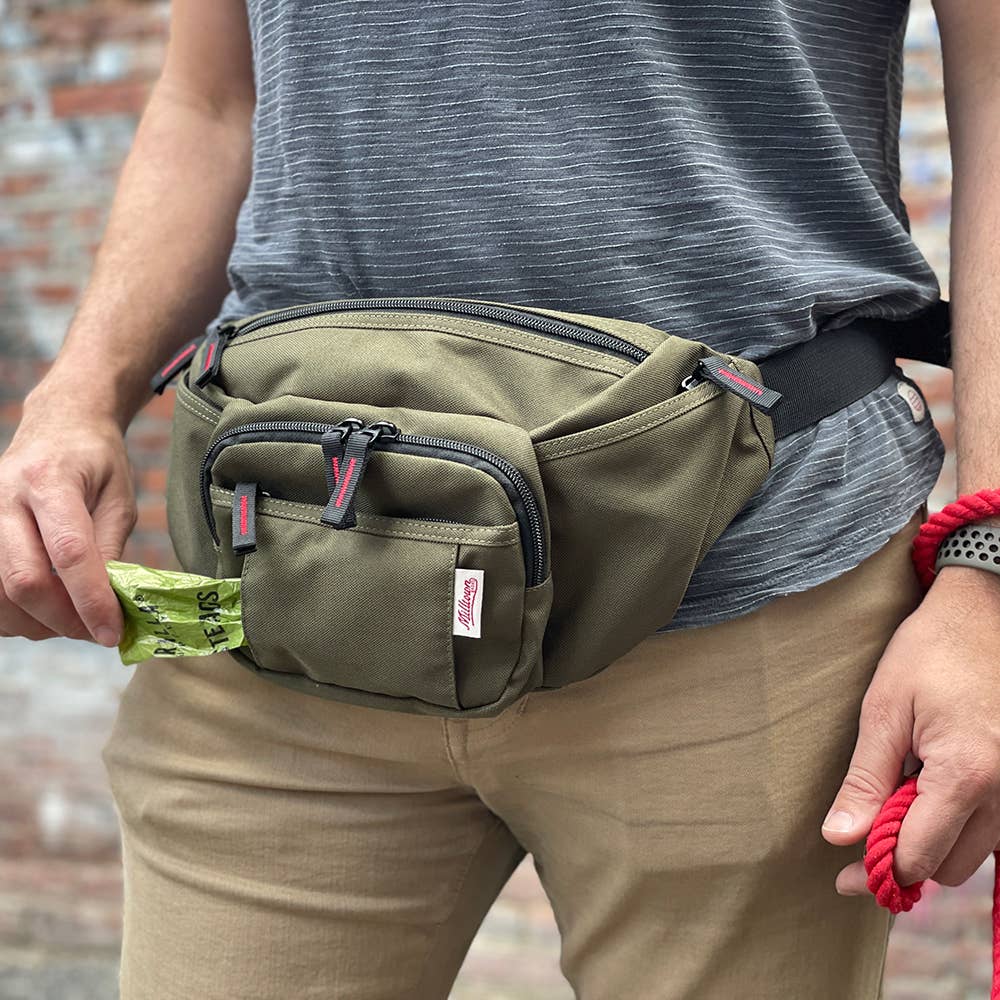 Milltown Brand - Dog Walk Fanny Pack: Nutmeg