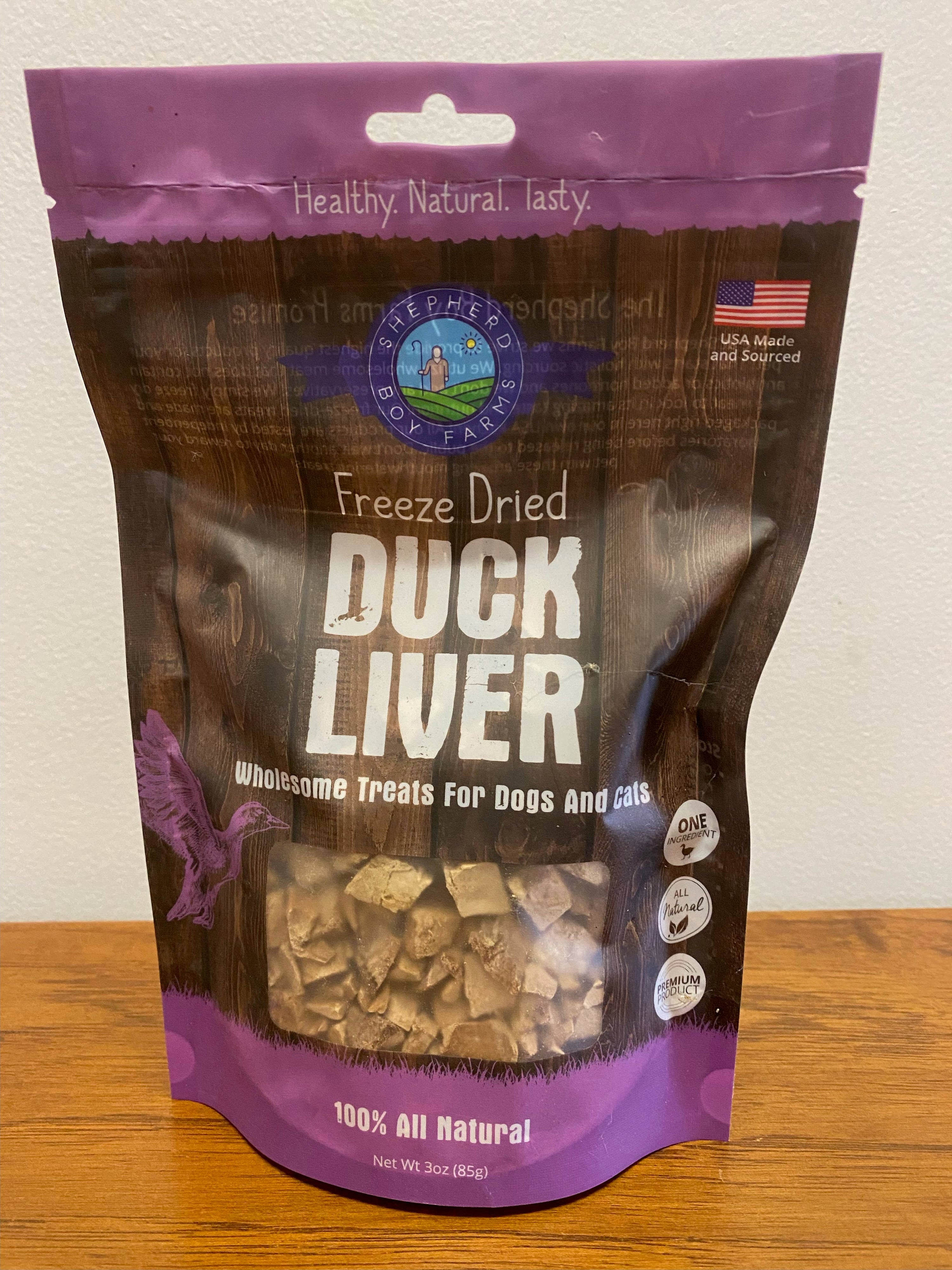 Shepherd Boy Farms - Freeze Dried Duck Liver: 3oz