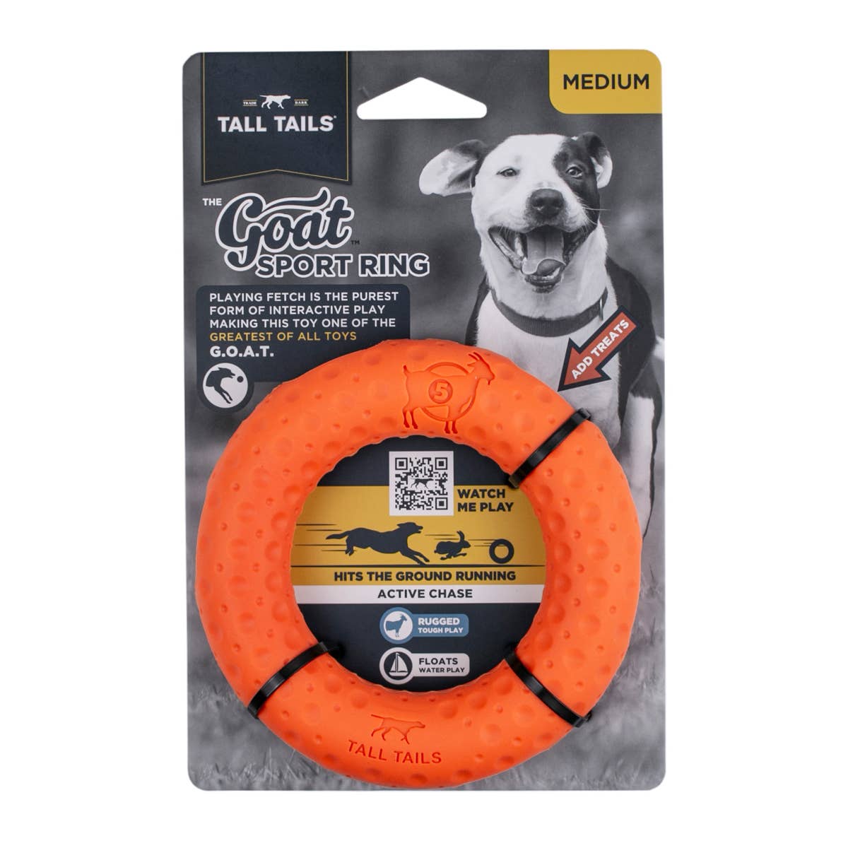 Tall Tails - GOAT Sport Ring Dog Toy - Medium