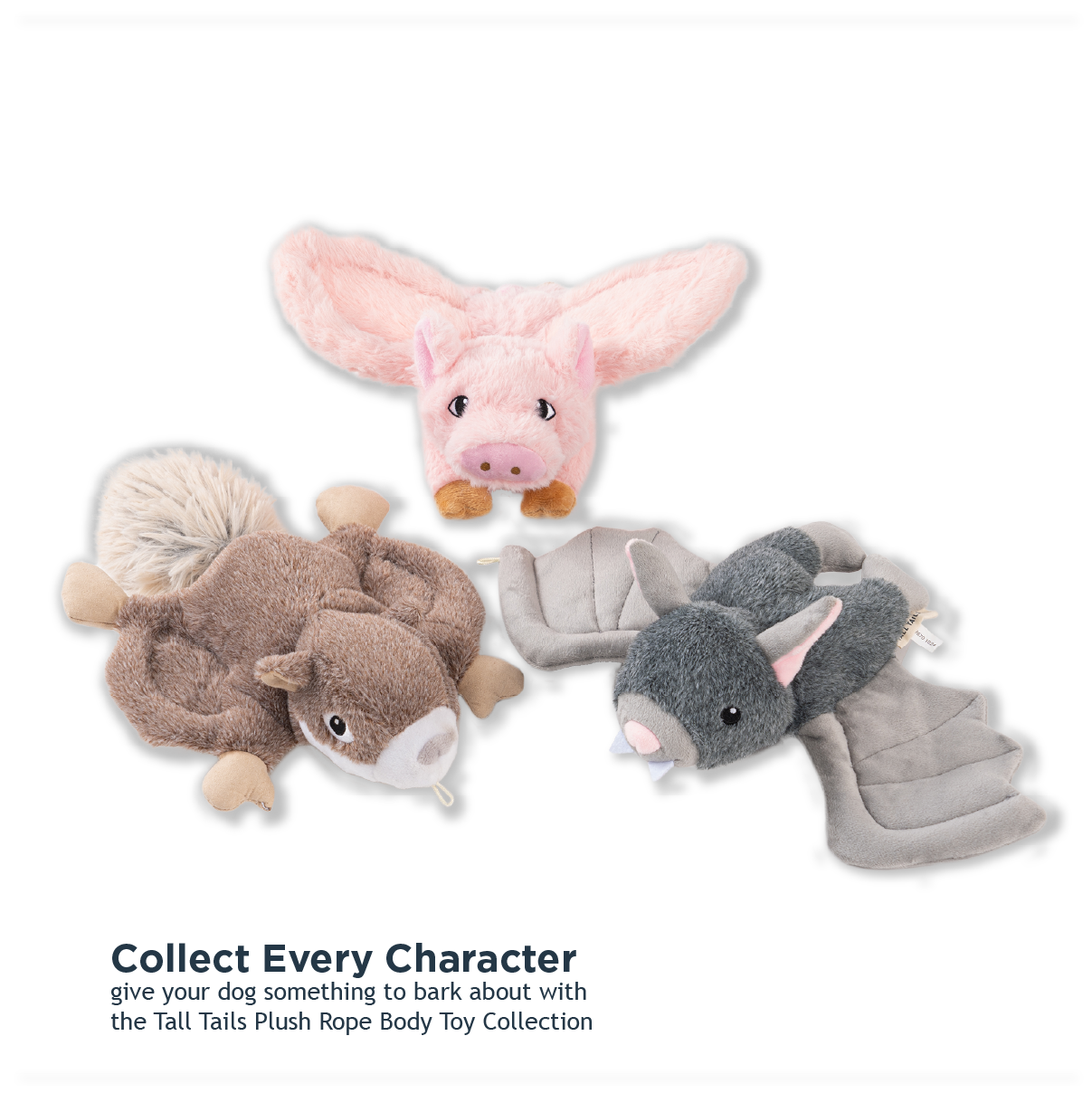 Tall Tails - Pig Fling and Fetch Toy for Dogs