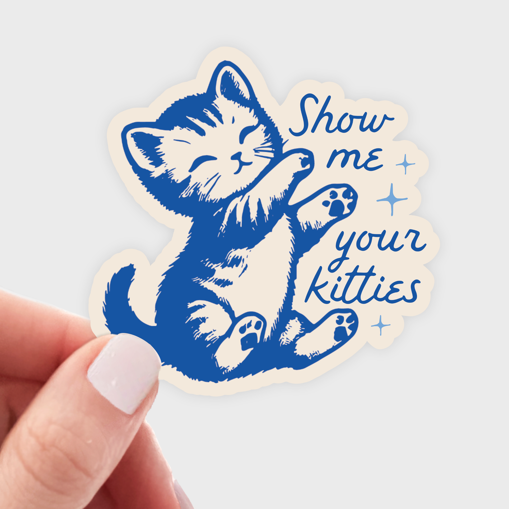 Yarnival - Show Me Your Kitties Sticker - cat, kitten, pet shop, rescue