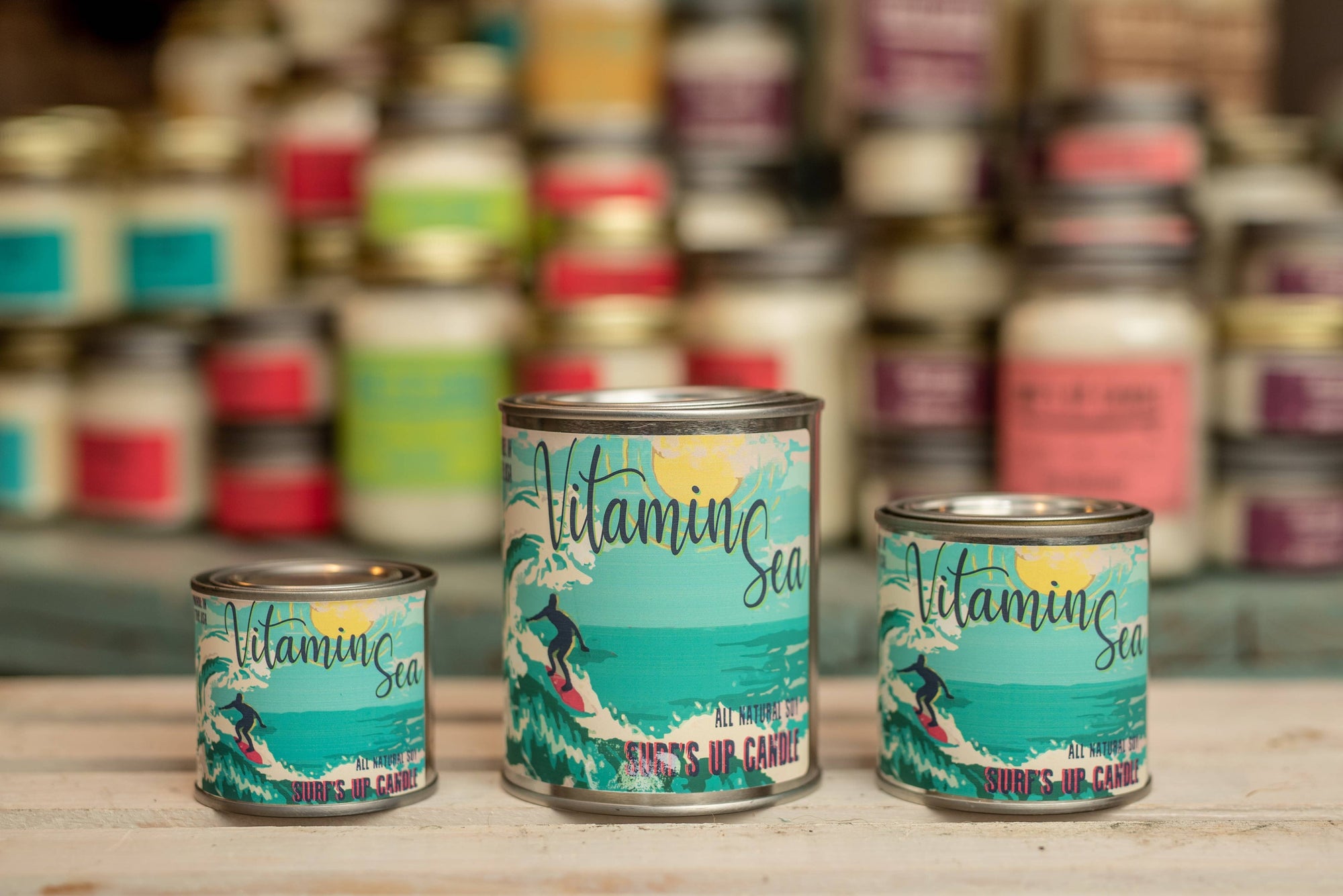 Surfs Up Candle - Vitamin Sea Paint Can Candle - Vintage Collection: Pint (16oz)