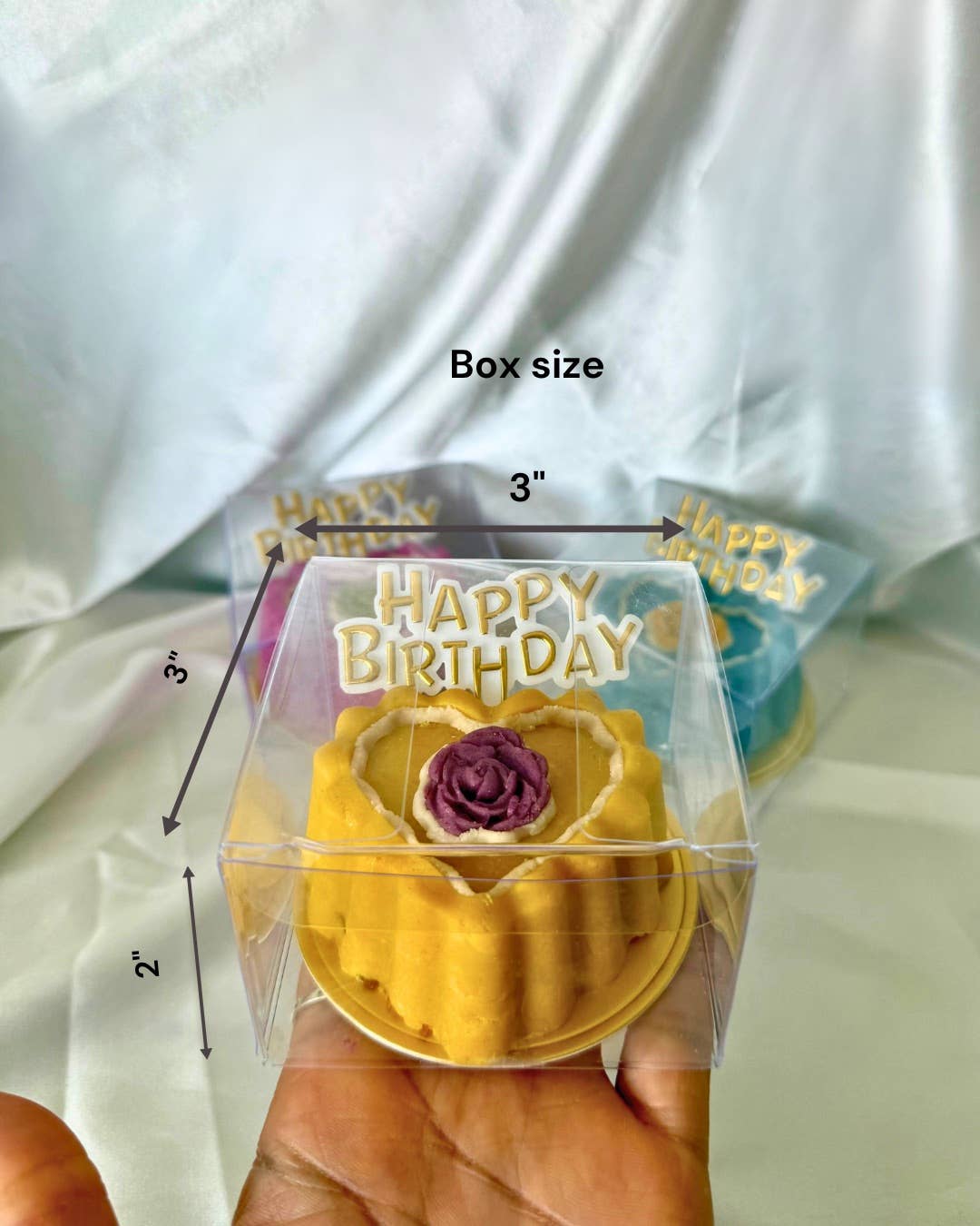 Pearl and Paw - Meaty Birthday Cake For Cats & Dogs Treat (Shelf-Stable) : Variety: Blue-Pink-Yellow / Duck Meat