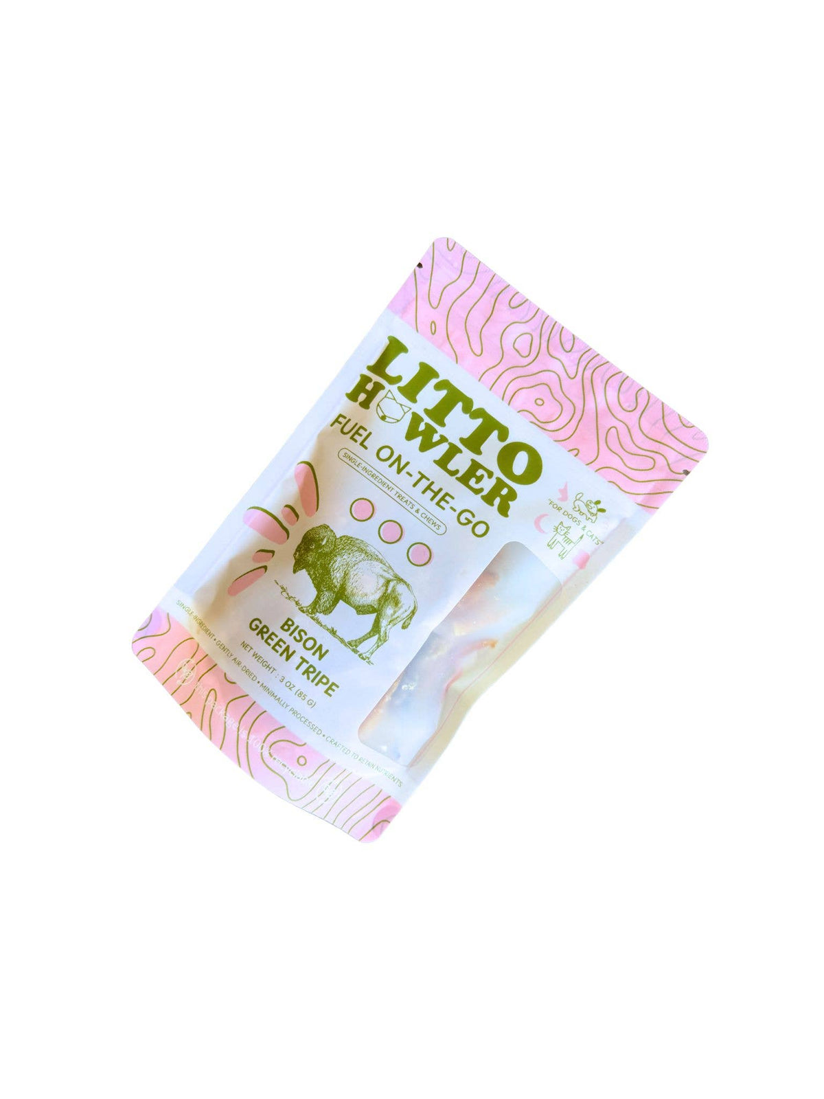 Litto Howler | Dehydrated Bison Green Tripe (3 oz)