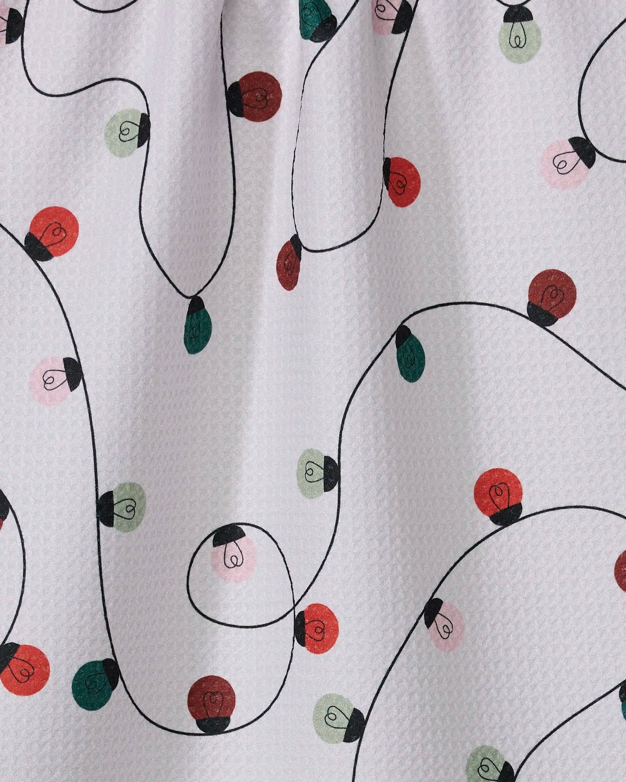 Geometry - Holiday Lights Tea Towel