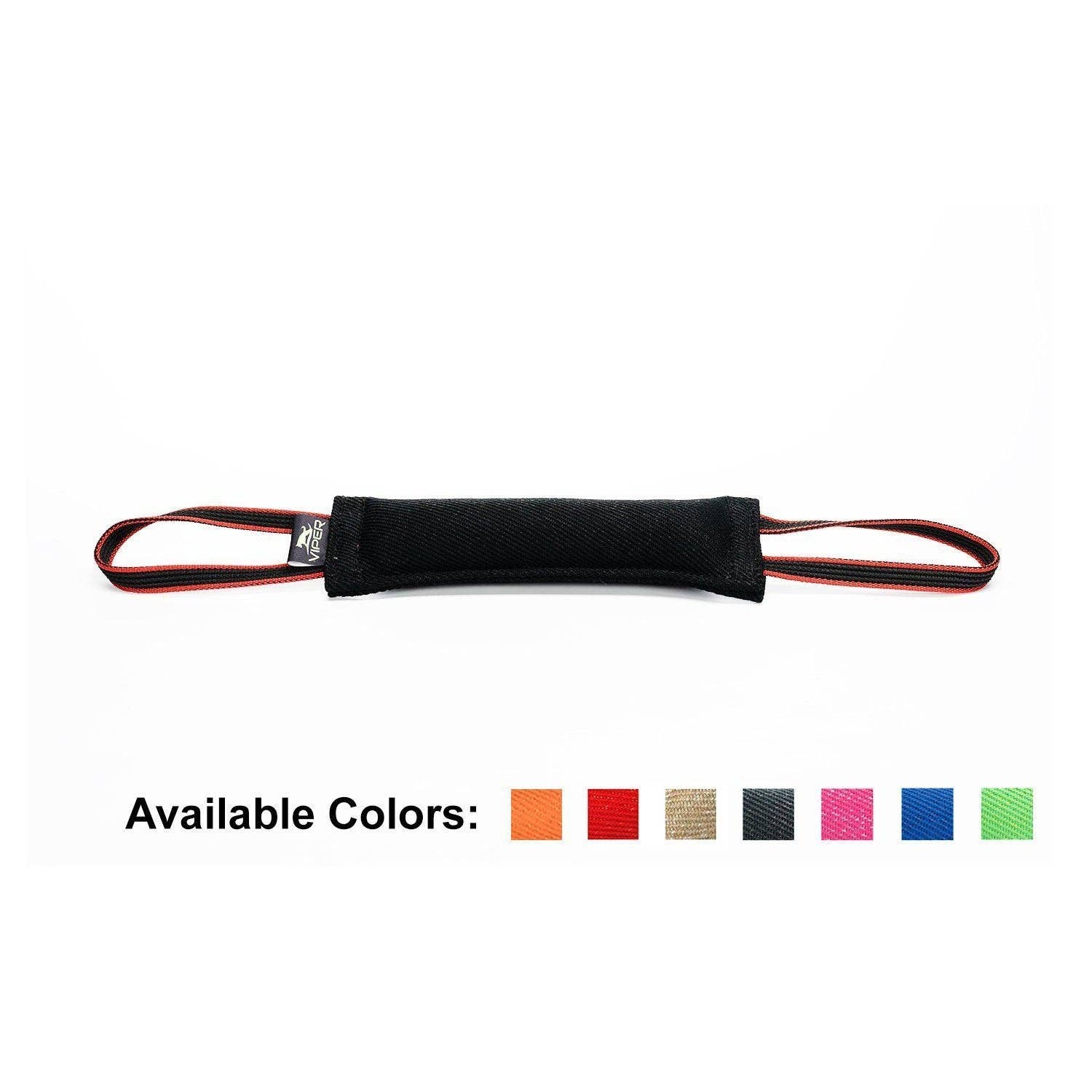 Dogline - Viper French Linen Tug Dog Toy: Red / 12in L x 2in W
