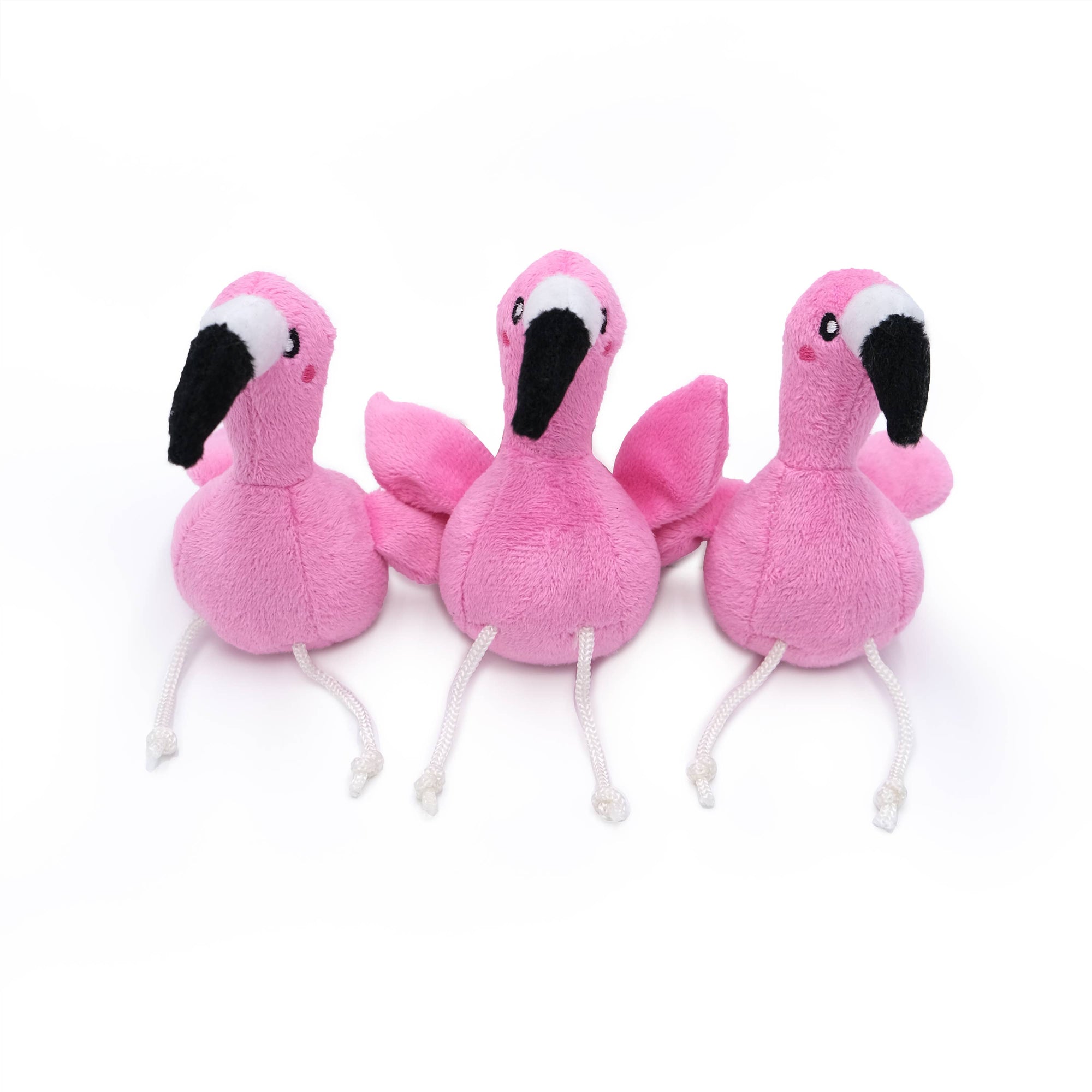 ZippyPaws - Zippy Burrow Flamingos in Monstera Dog Toy