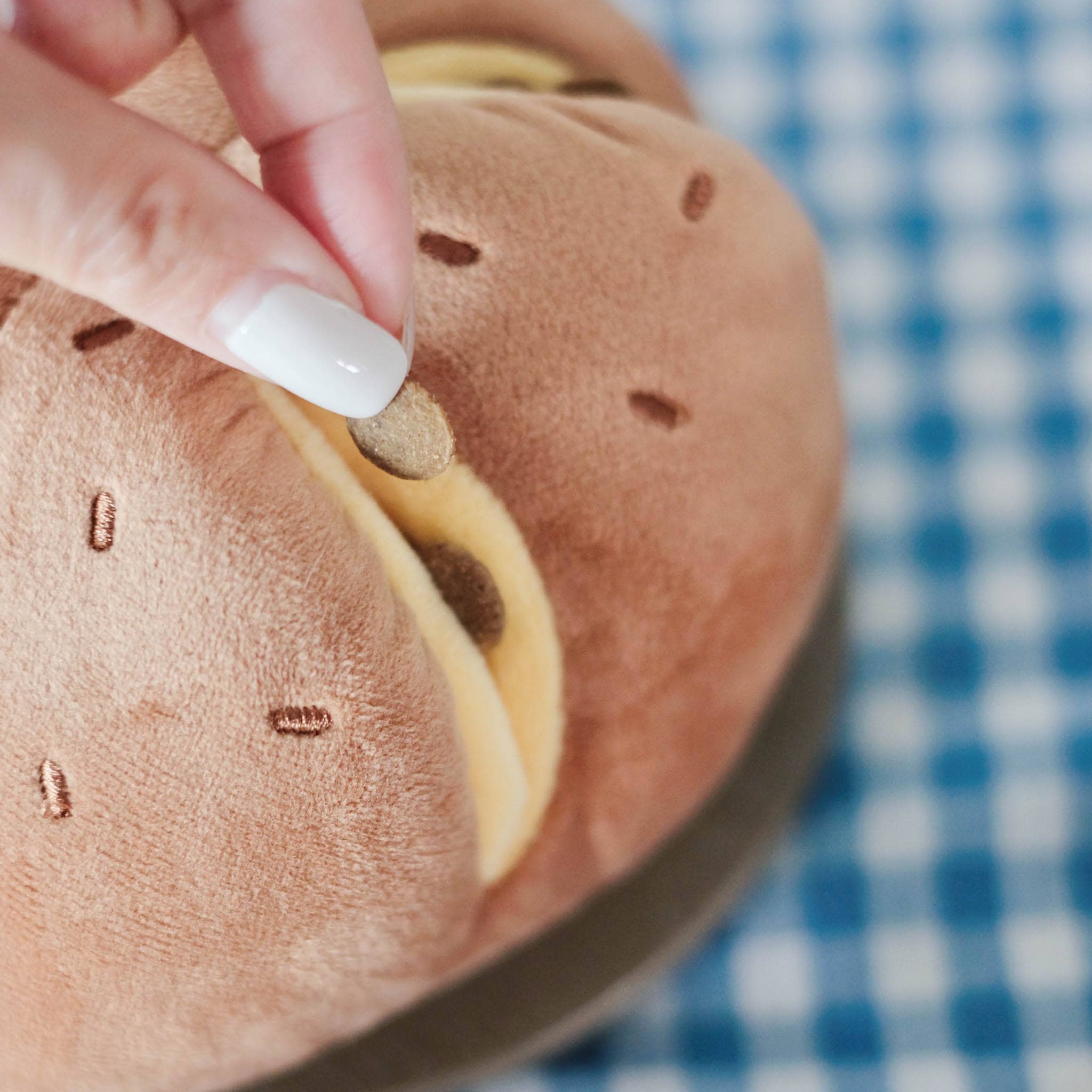 Pups & Bubs - Cheesy Bread Nosework Enrichment Toy | Silent