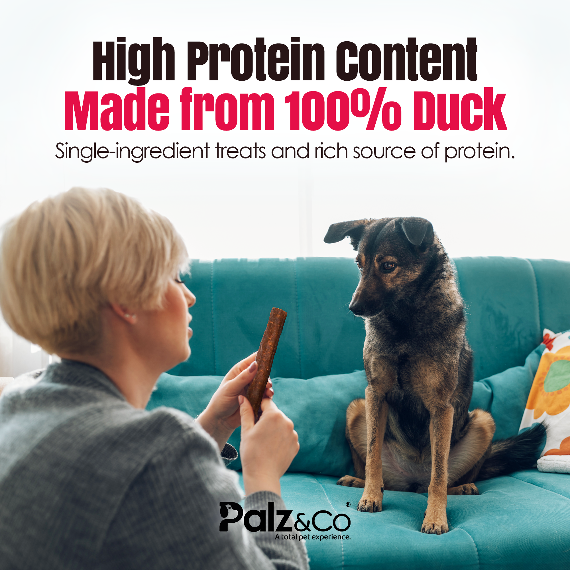 Palz&Co - Birddog Duck Sausage: 8 Pack