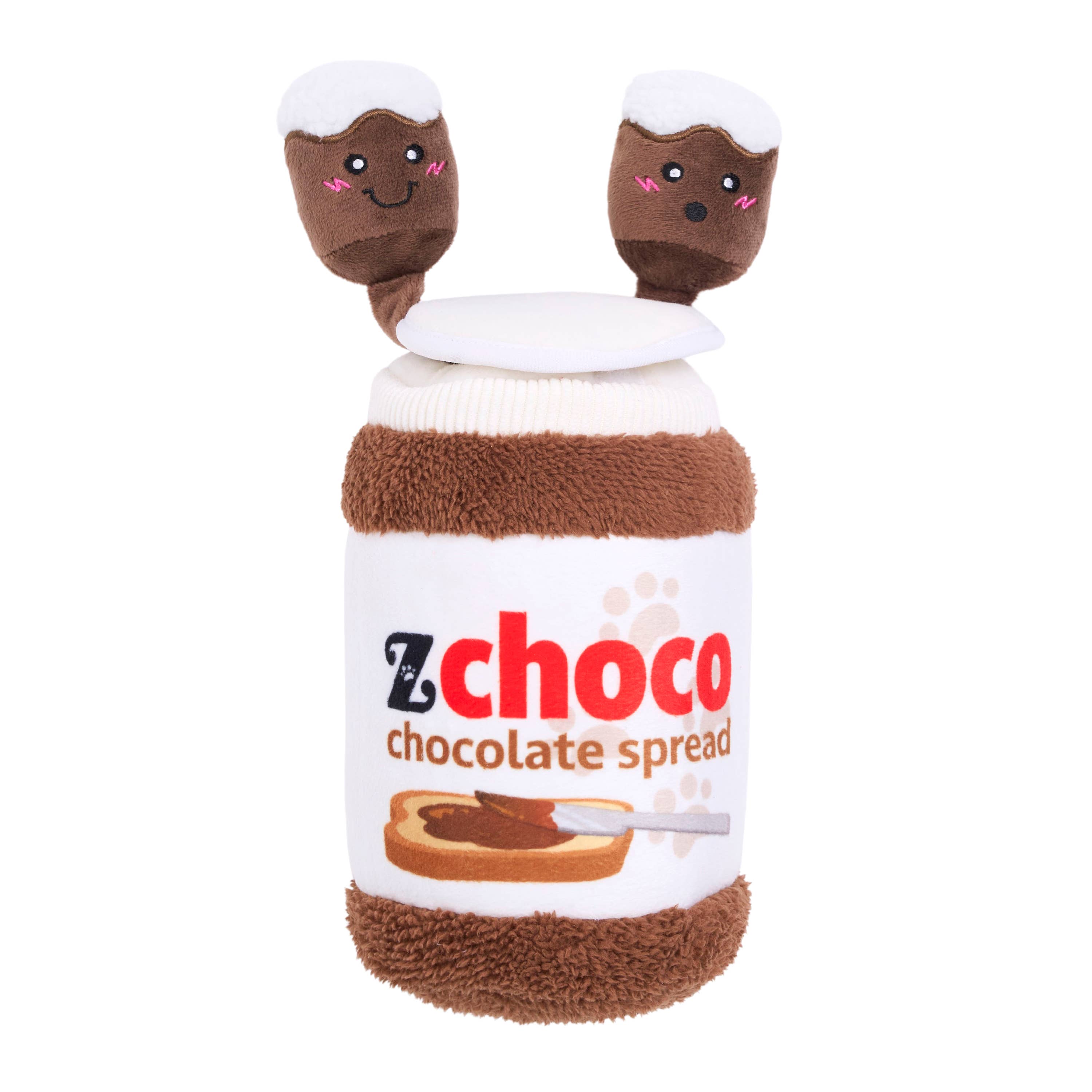 ZippyPaws - Bungee Burrow - Chocolate Spread Jar