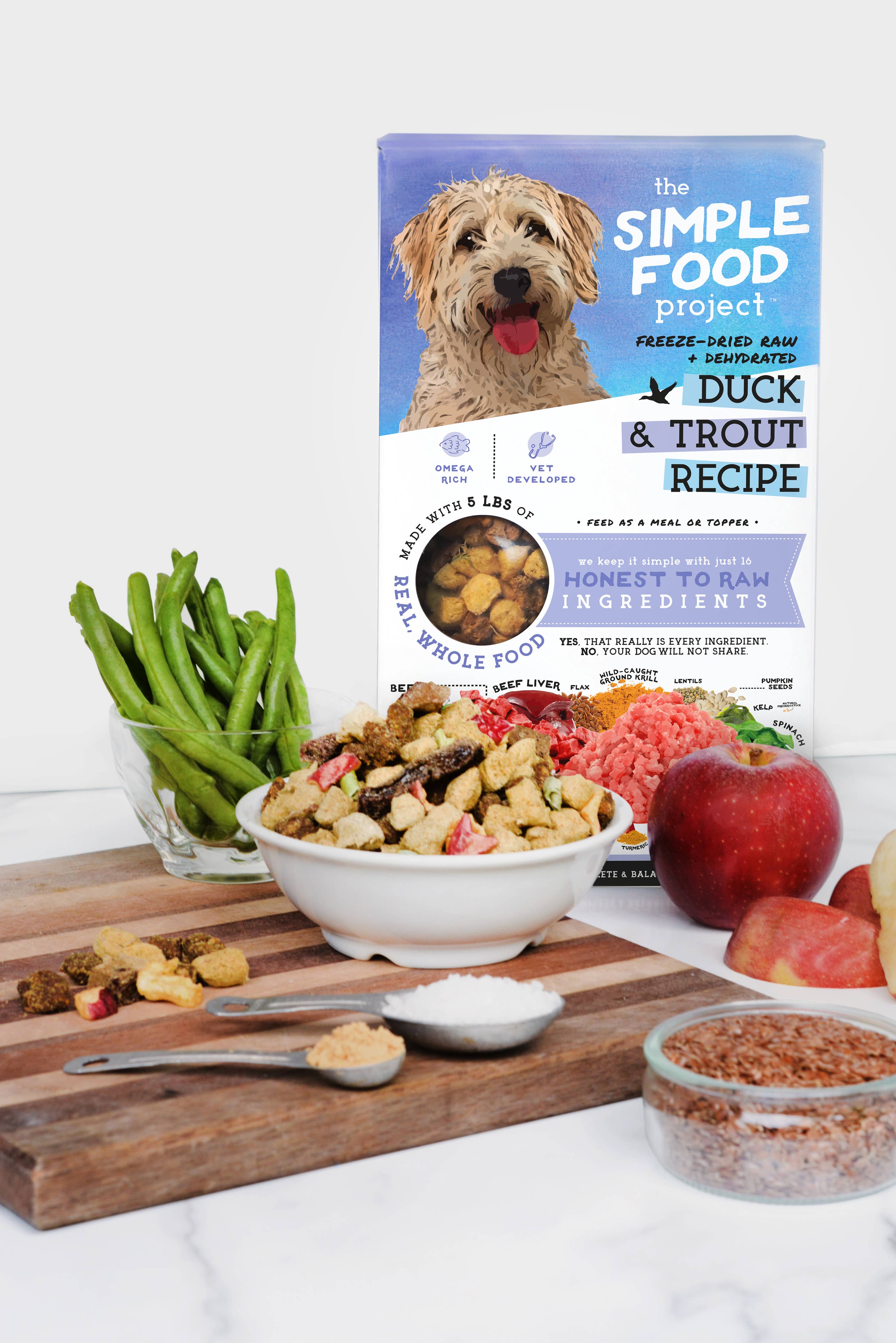The Simple Food Project- Duck & Trout Recipe for Dogs: Original Nuggets (6-lb)