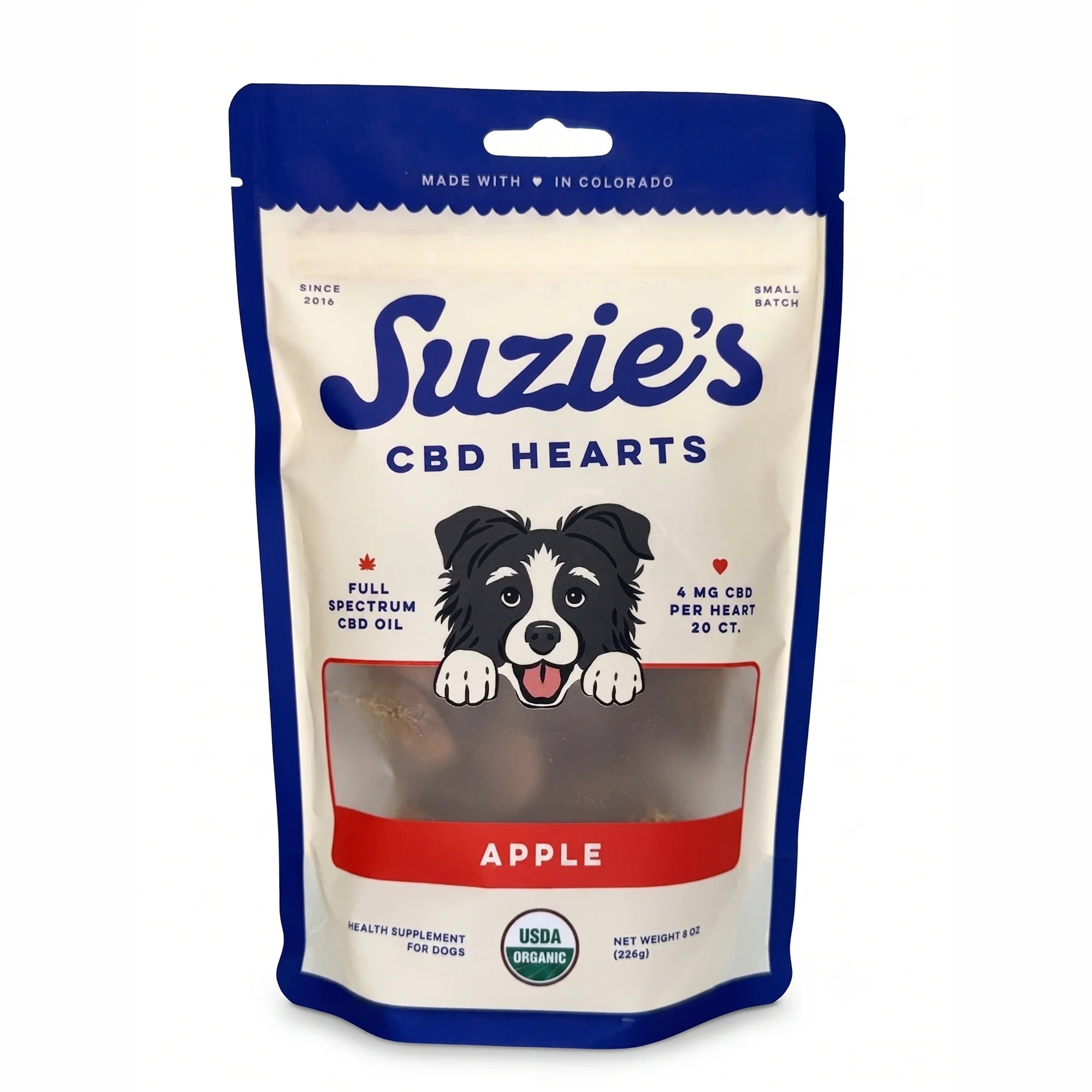 Suzies- Treats 4mg Hearts (8oz)