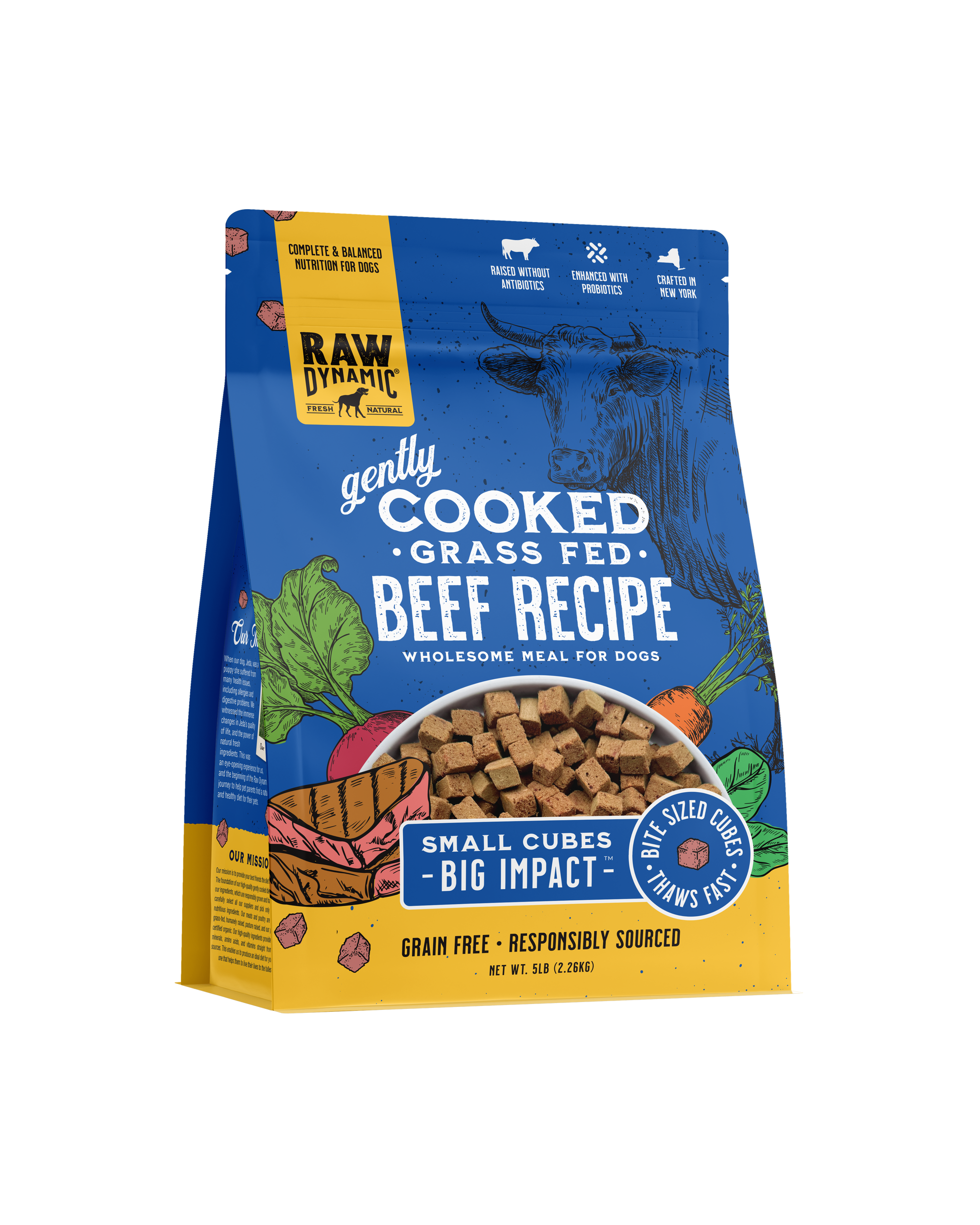 Raw Dynamic | Beef Gently Cooked (2.5lb, 5lb)
