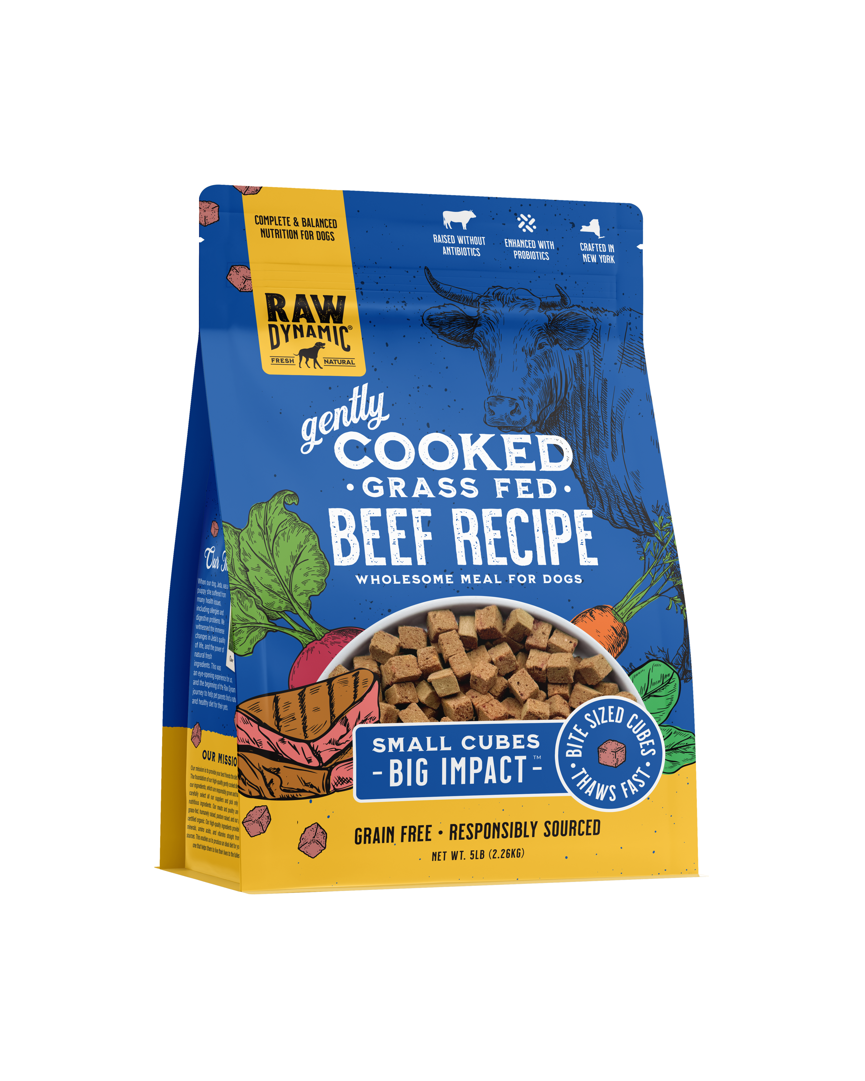 Raw Dynamic | Beef Gently Cooked (2.5lb, 5lb)