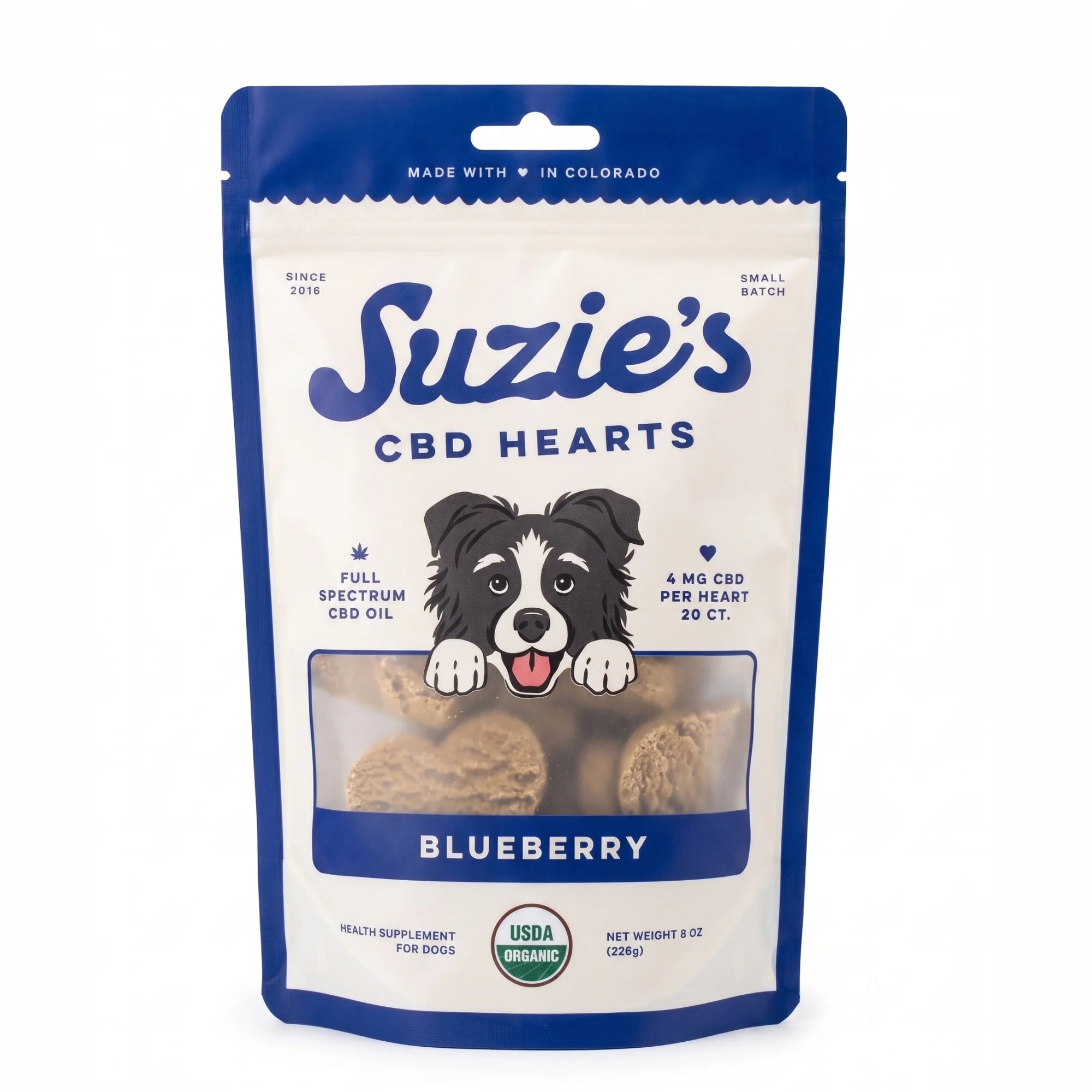 Suzies- Treats 4mg Hearts (8oz)