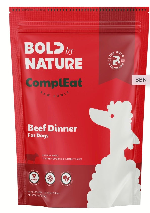 Bold by Nature Complete Beef  Diet | 3lb Sliders