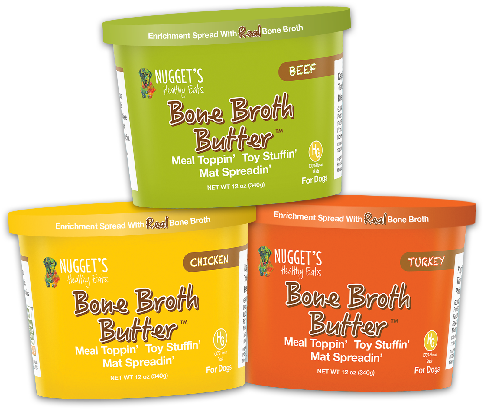 Nugget's Healthy Eats- Bone Broth Butter (12oz)