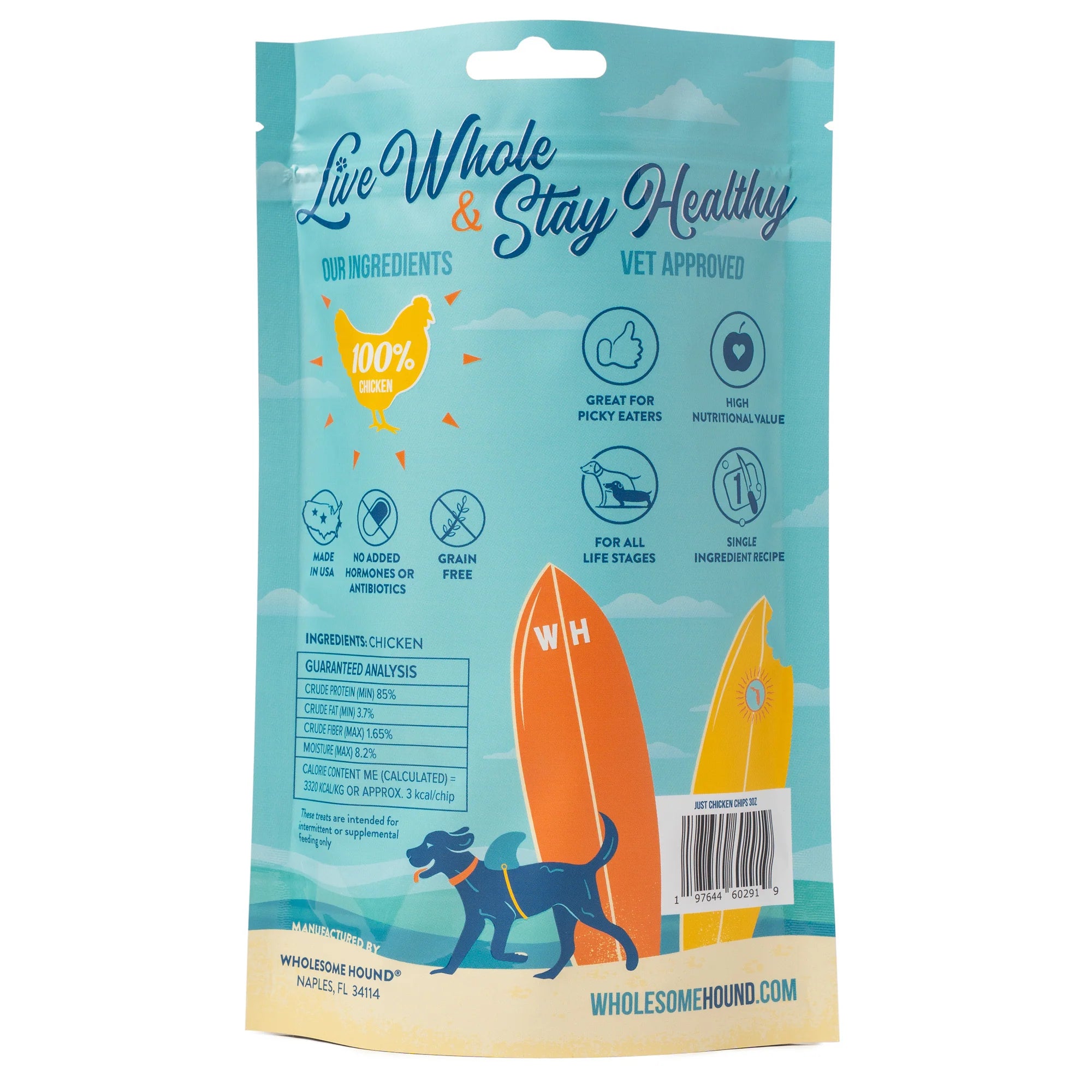 Wholesome Hound- Just Chicken Chips (3oz)