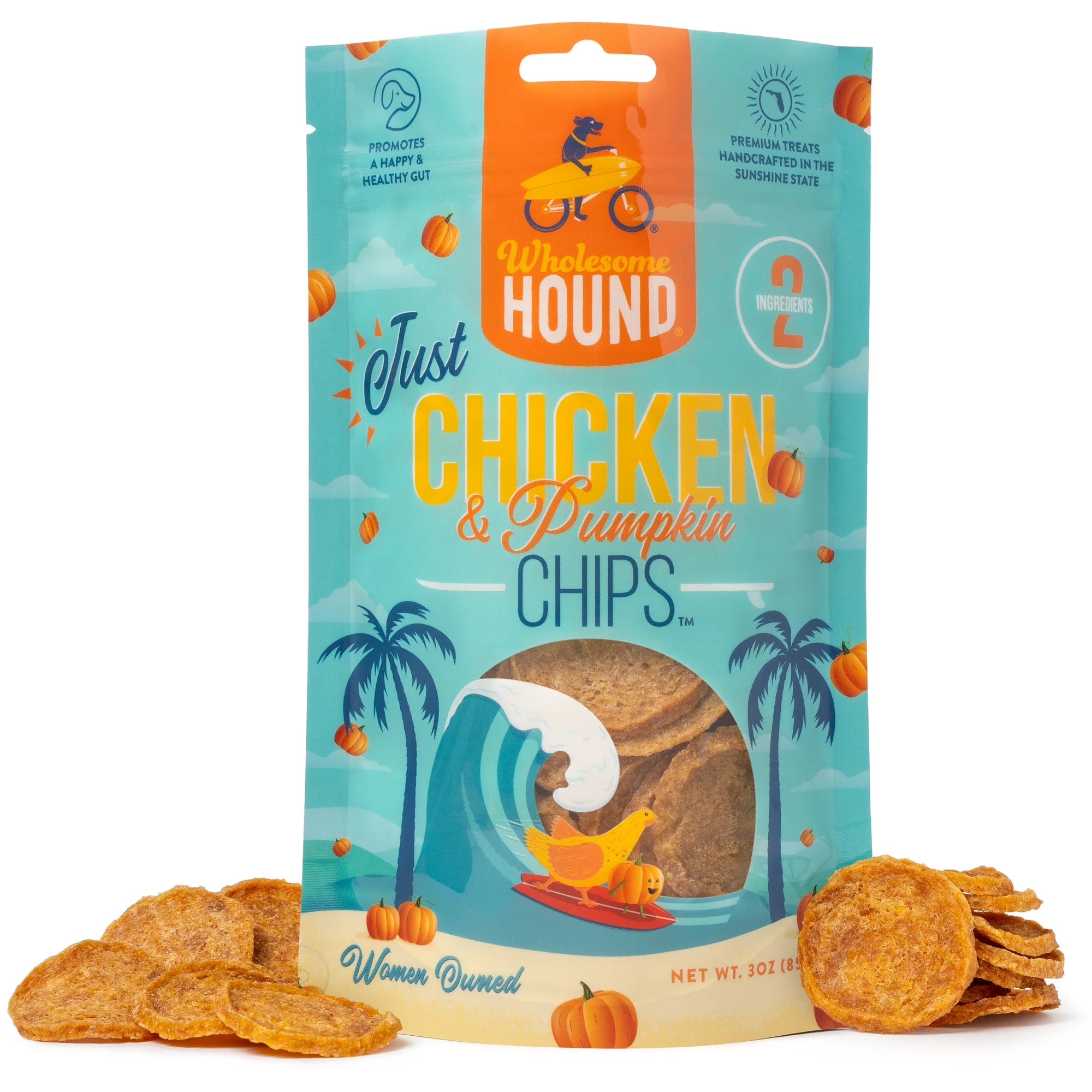 Wholesome Hound- Just Chicken & Pumpkin Chips (3oz)