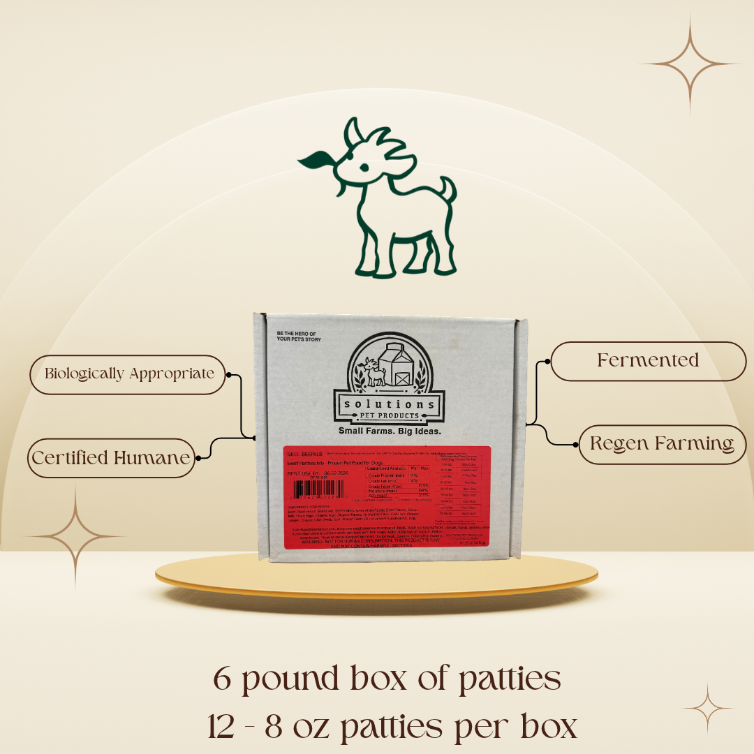 Solutions Pet Products| Fermented Raw Beef Recipe
