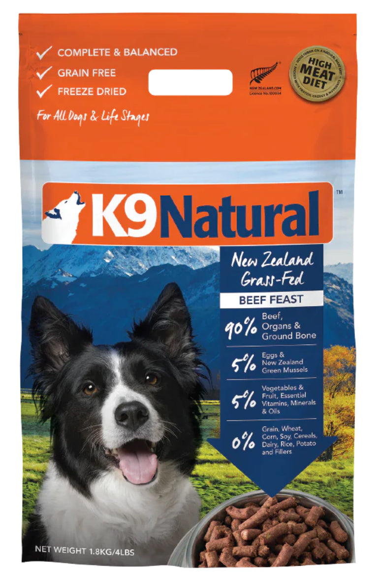 K9 Natural- Beef Feast Freeze-Dried Dog Food