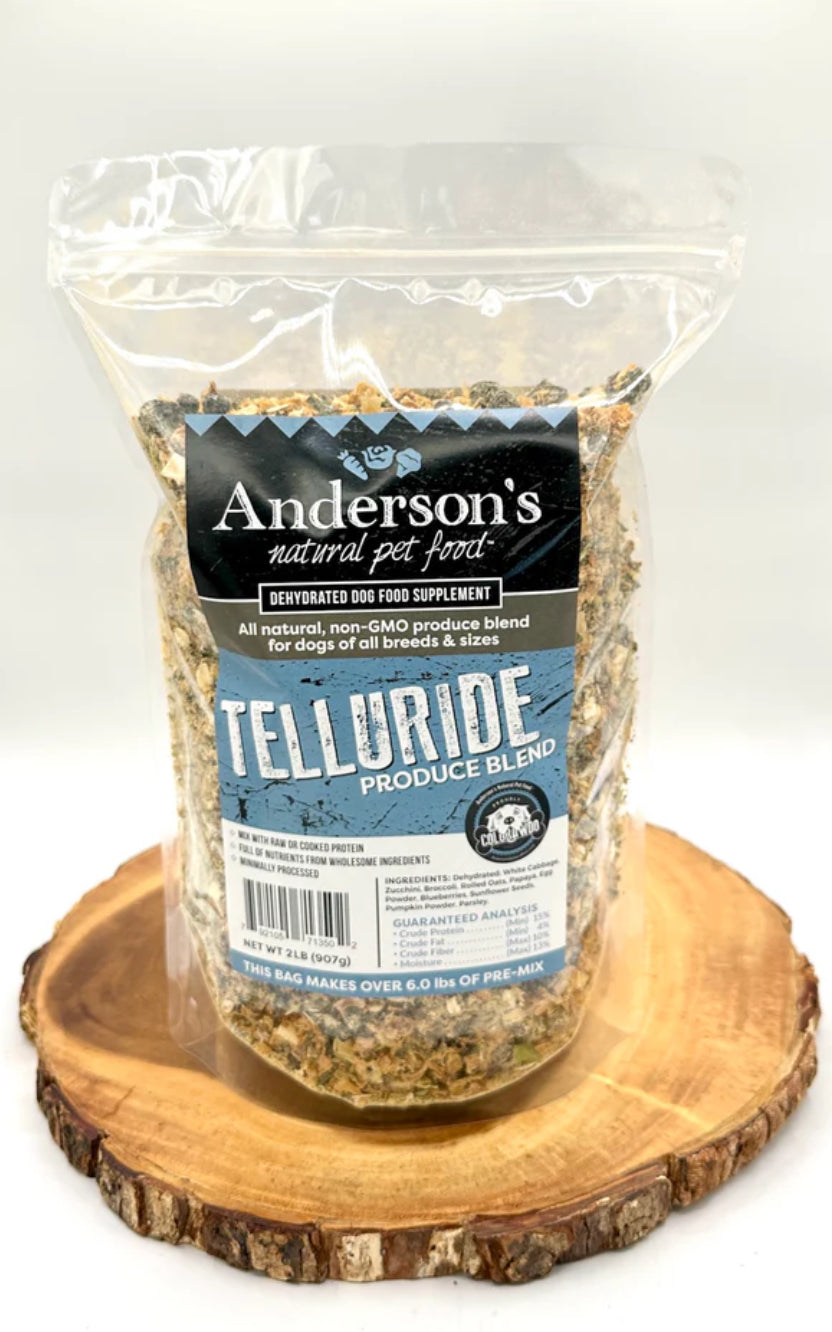 Anderson's Natural Pet Food - Telluride Blend Produce Mix (10oz, 2lb)