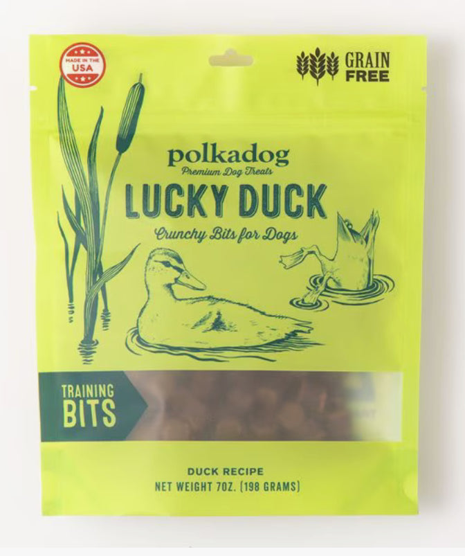 Polkadog Lucky Duck Training Bits Dehydrated Dog Treats, 7-oz bag