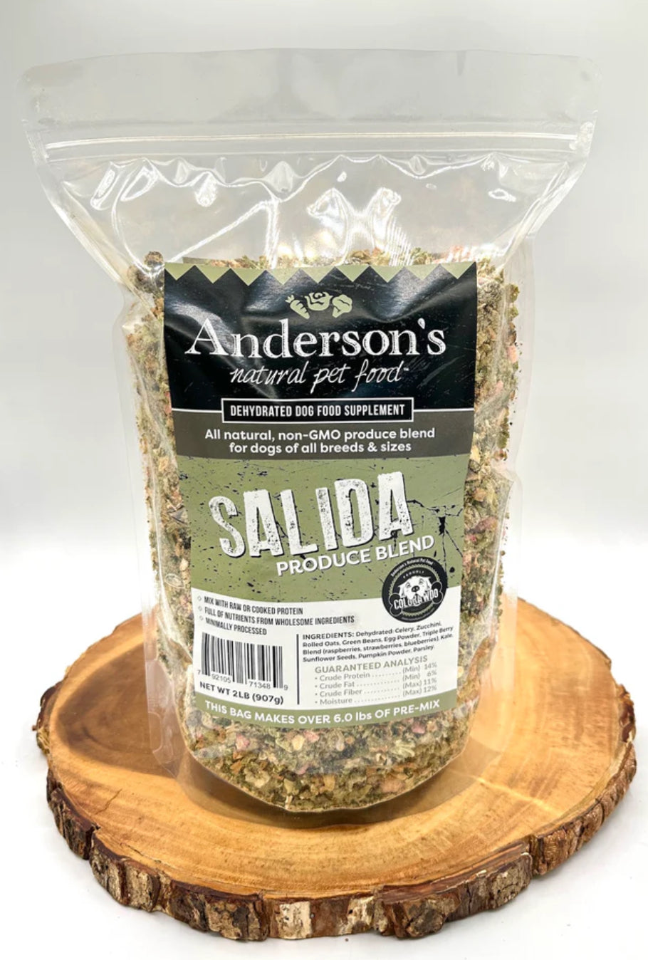 Anderson's Natural Pet Food - Salida Blend Produce Mix (10 oz, 2lb)