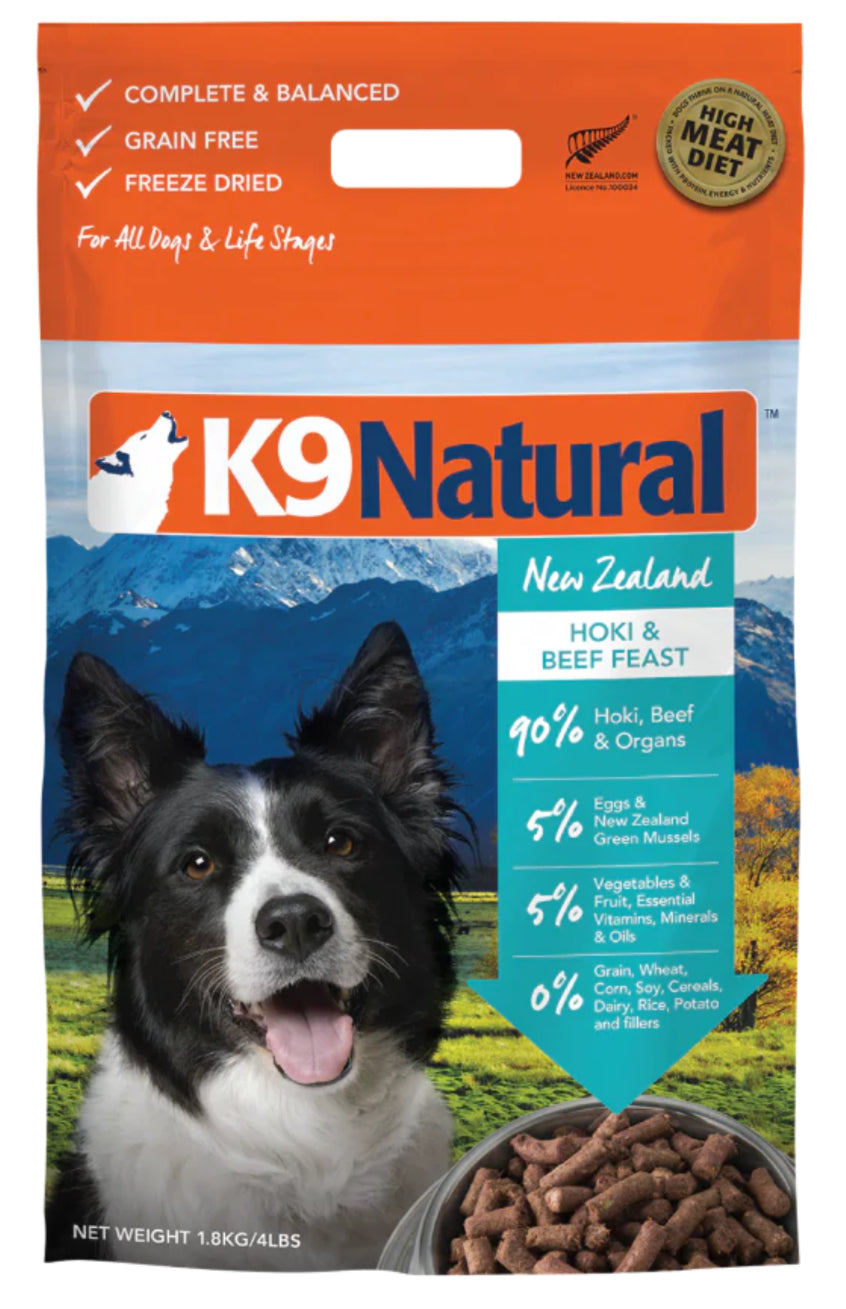 K9 Natural- Hoki & Beef Feast Freeze-Dried Dog Food