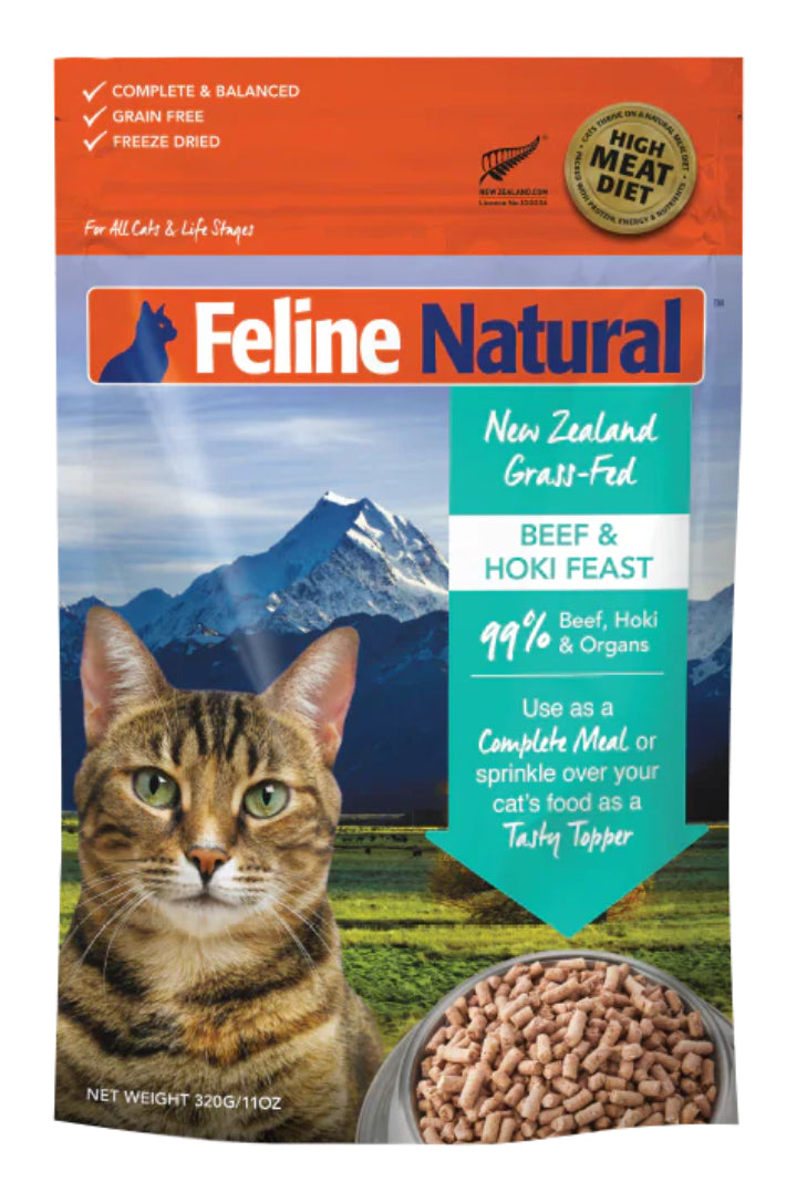 Feline Natural- Beef & Hoki Feast Freeze-Dried Cat Food