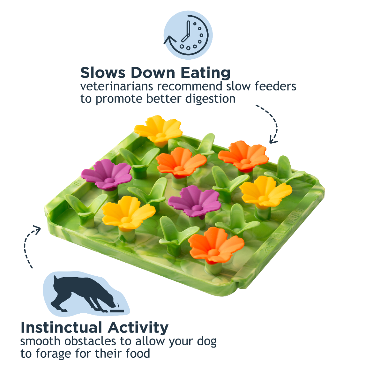 Tall Tails - Tall Tails Flower Garden Foraging Mat for Dogs