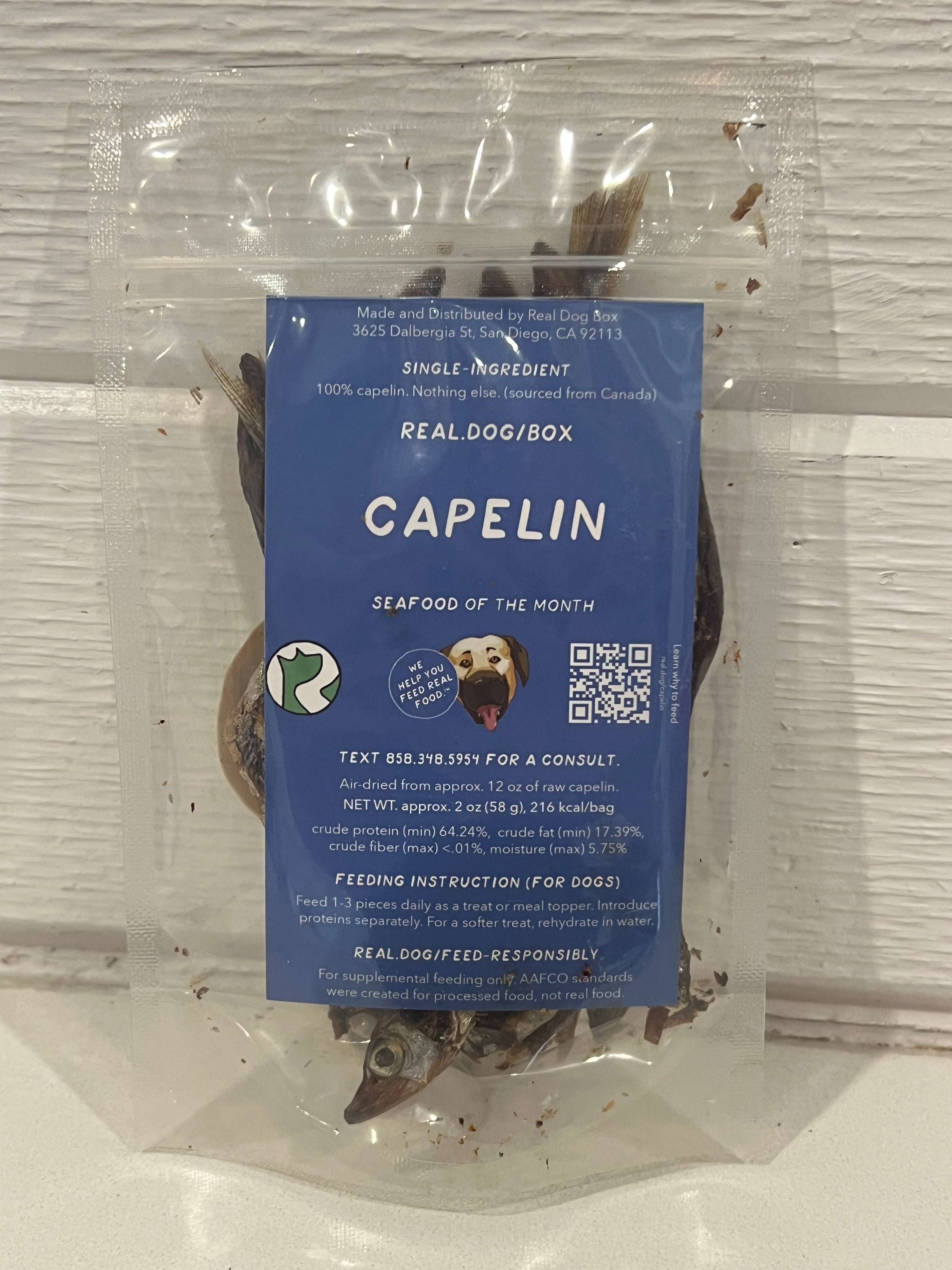 Real Dog Box- Capelin