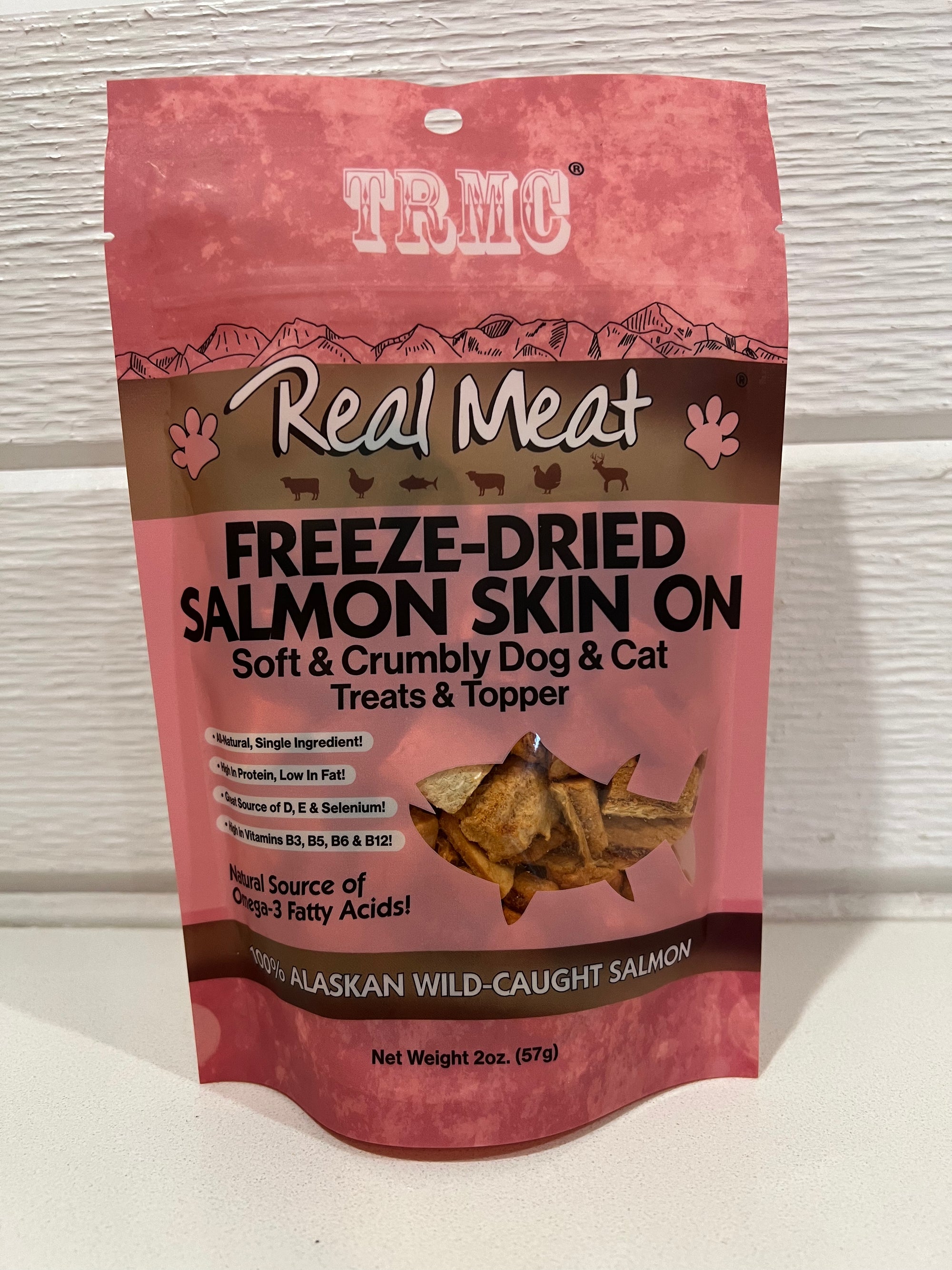 Real Meat Freeze-Dried Salmon Skin On