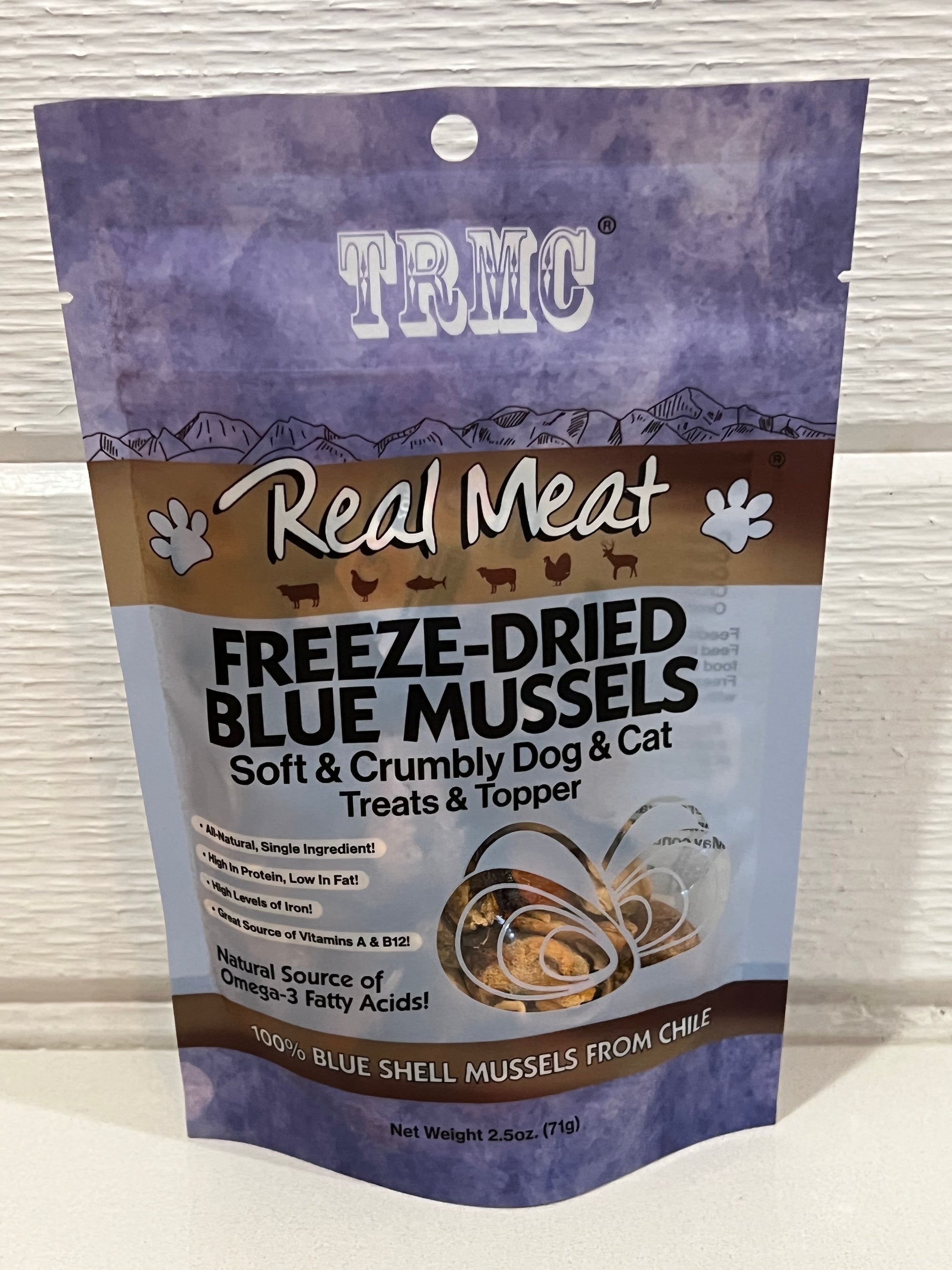 Real Meat Freeze-Dried Blue Mussels Soft & Crumbly