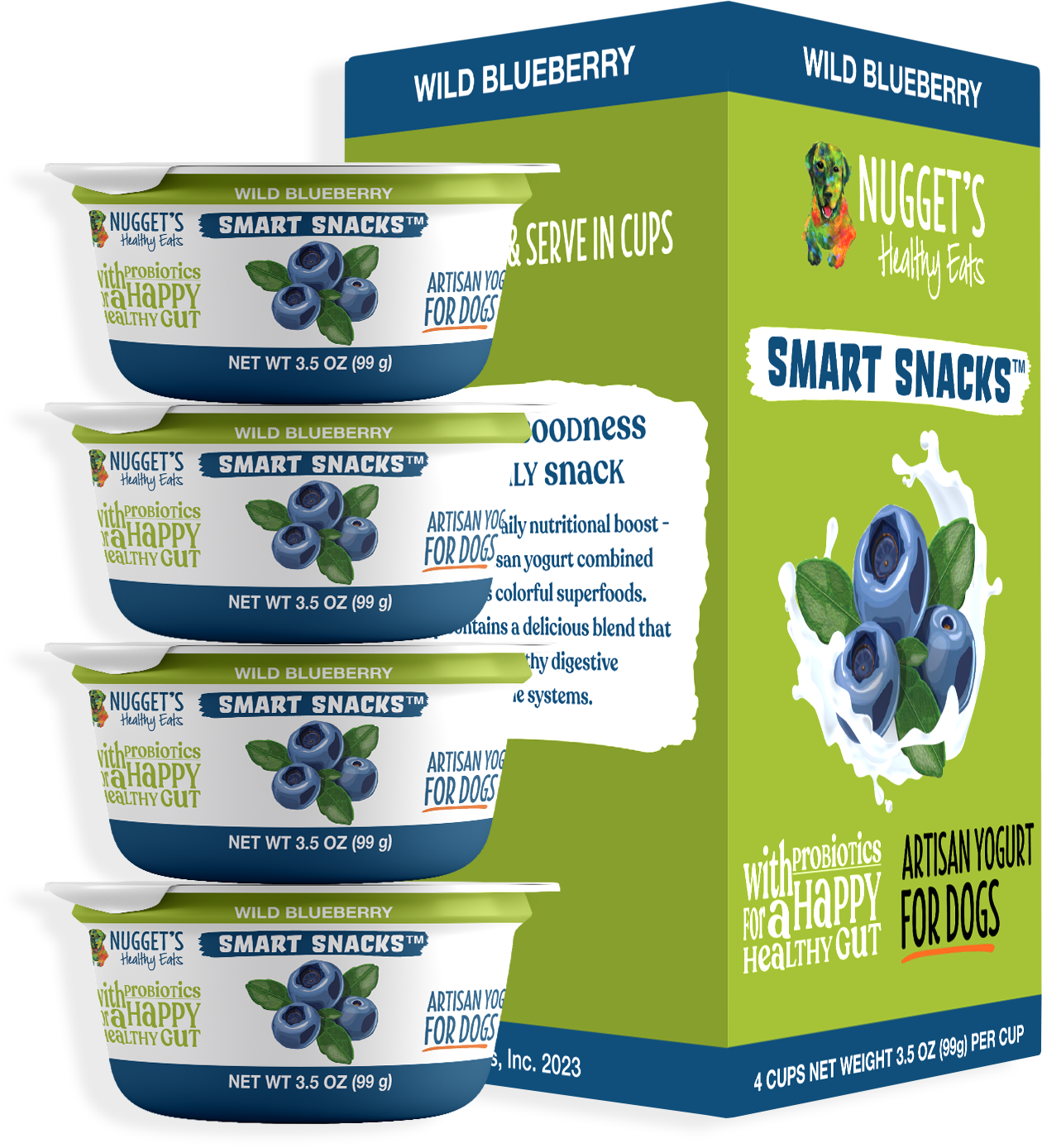 Nugget's Healthy Eats- Smart Snacks Artisan Yogurt (3.5oz)