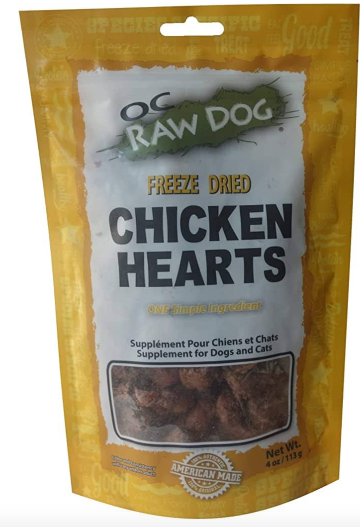 OC Raw Freeze-Dried Chicken Hearts