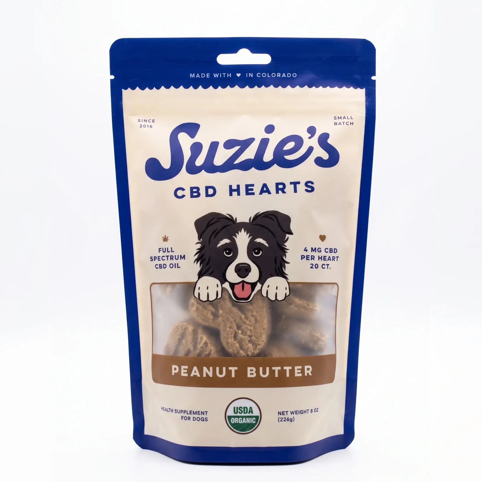 Suzies- Treats 4mg Hearts (8oz)