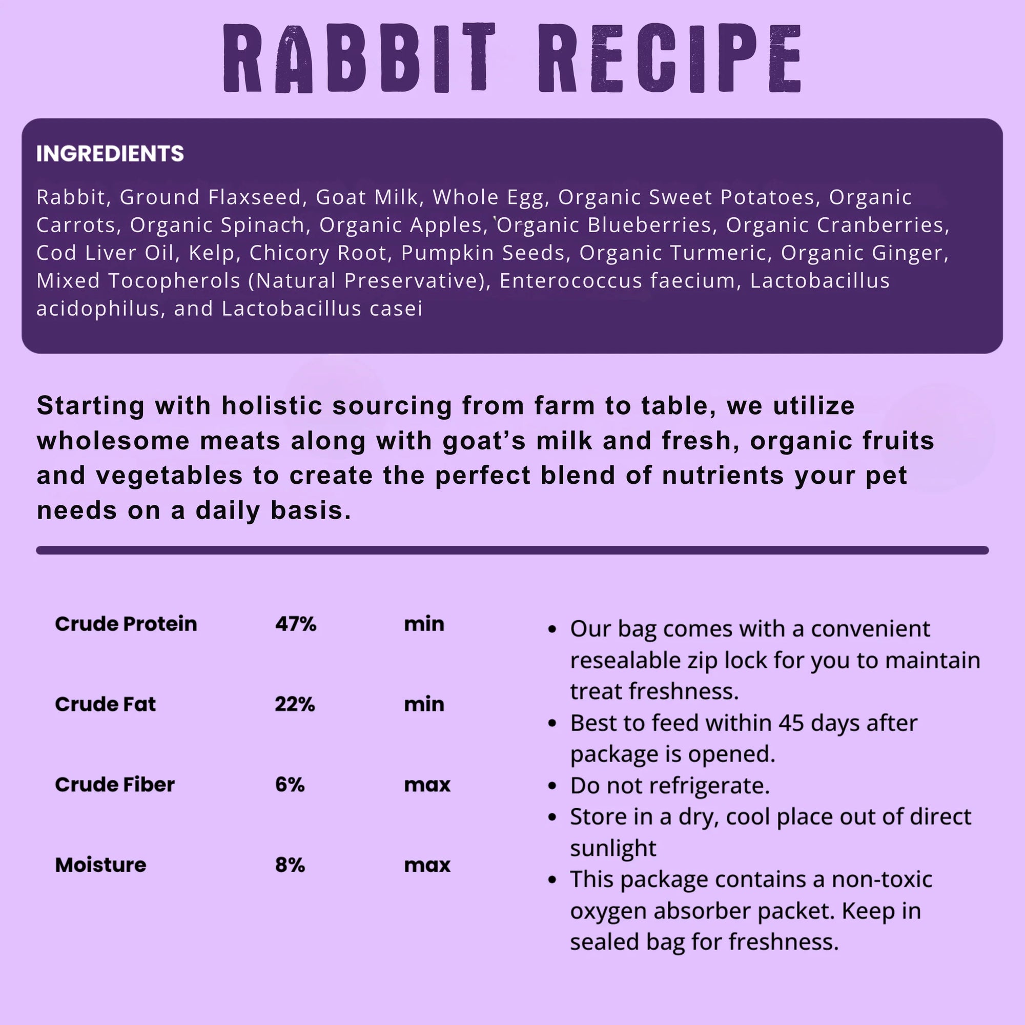 Shepherd Boy Farms - Freeze Dried Rabbit Recipe for Dogs