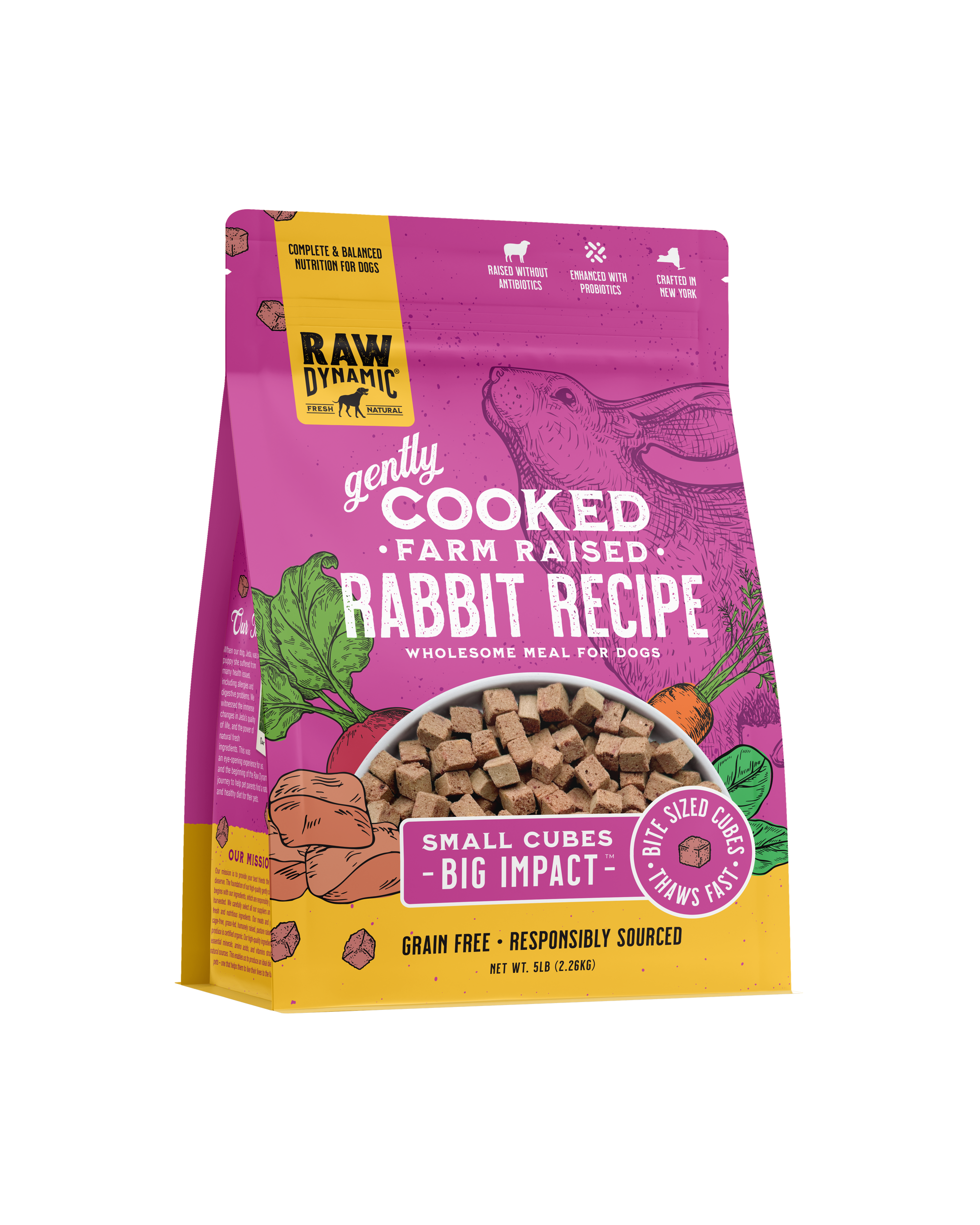 Raw Dynamic | Rabbit Gently Cooked (2.5lb)