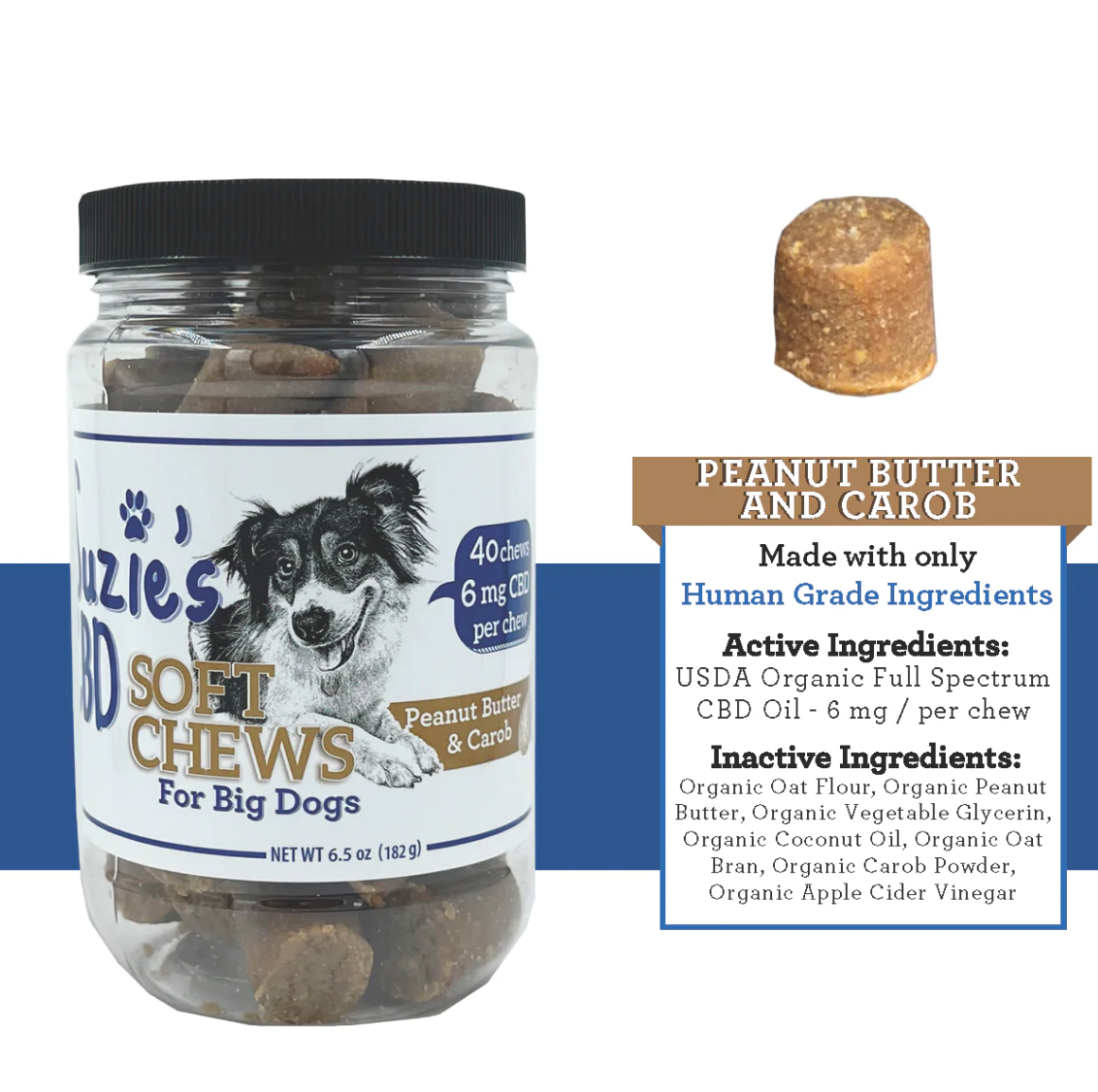 Suzie's- Soft Chews For Big Dogs (6 mg)