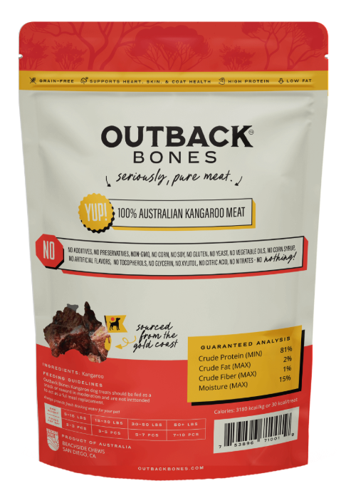 Outback Bones- Prime Kangaroo Jerky Strips