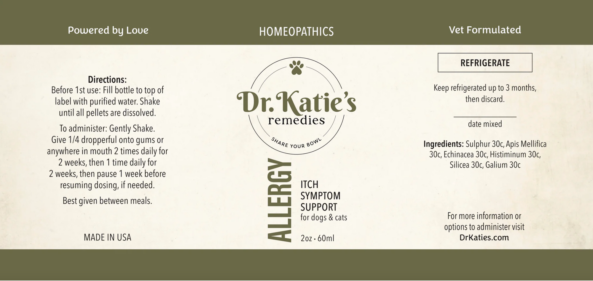 Dr. Katie's Remedies- Allergy 2oz Tincture