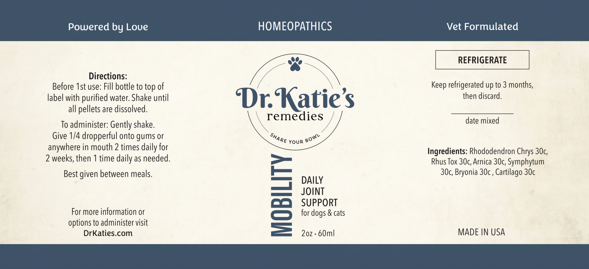 Dr. Katie's Remedies- Mobility 2oz Tincture
